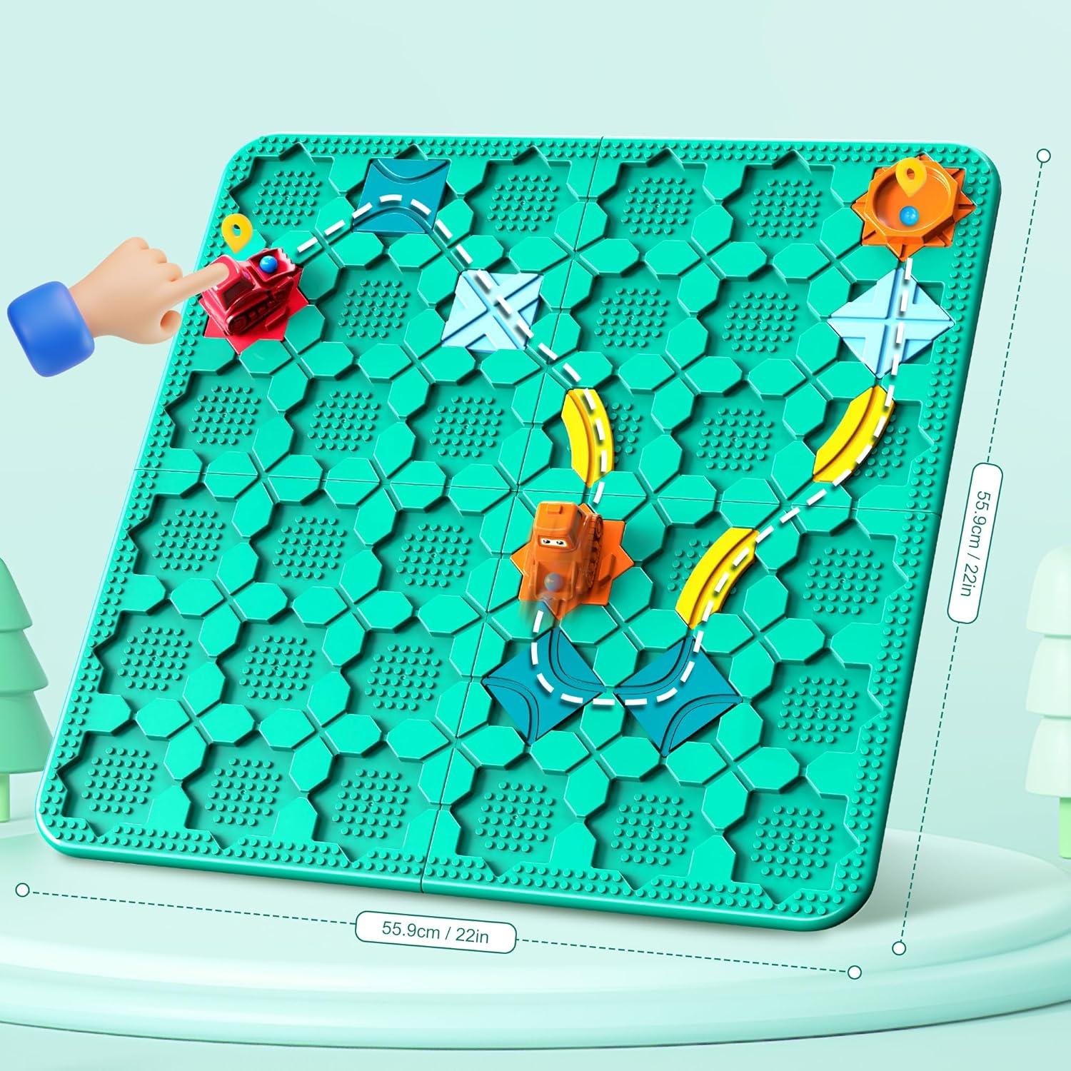 Juguete Constructor de Caminos Lógicos FYGURSO 50PCS Azul