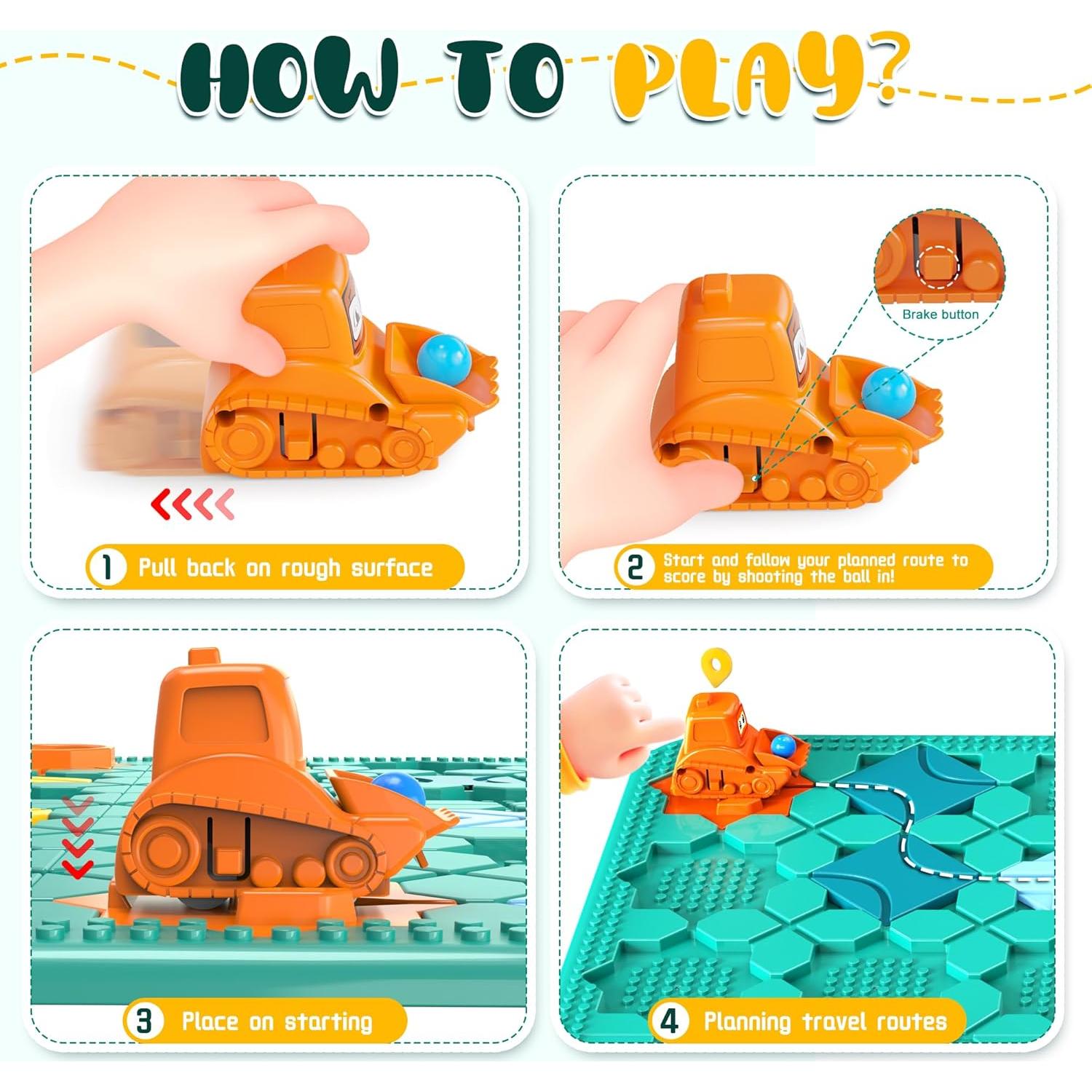 Juguete Constructor de Caminos Lógicos FYGURSO 50PCS Azul