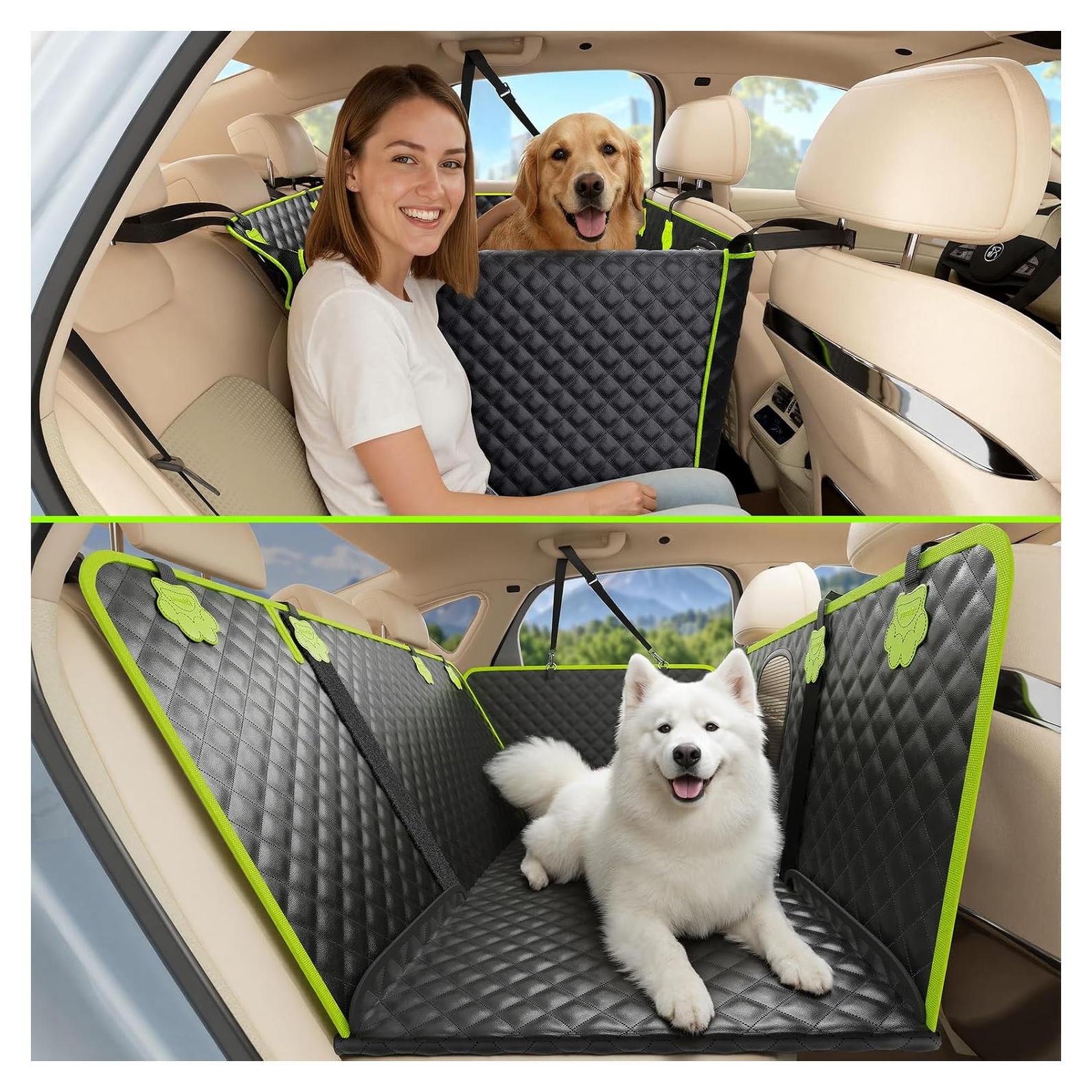 Cubierta de Asiento para Perros 2-en-1 Pecute, Impermeable 132.7x62cm