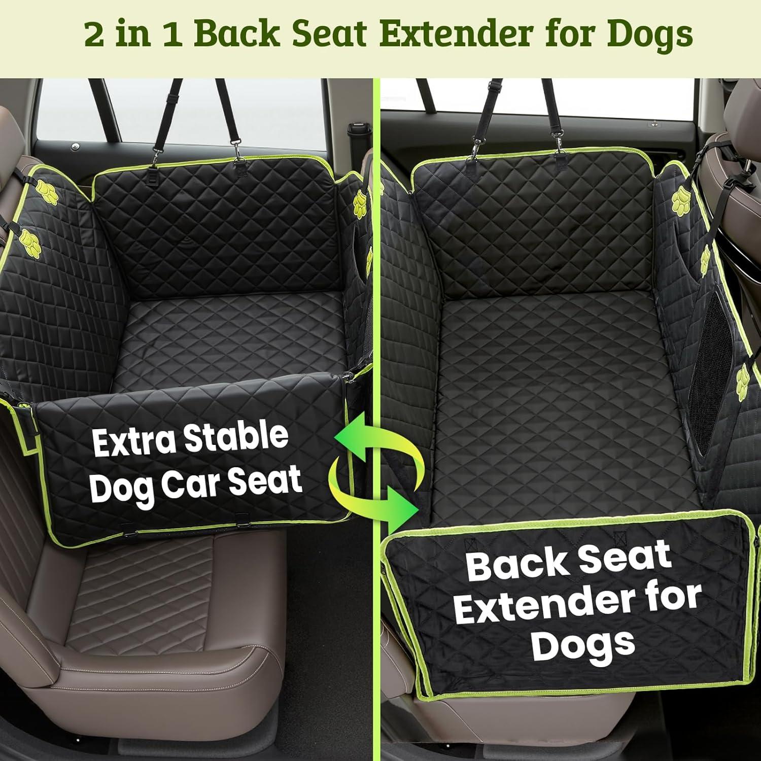 Cubierta de Asiento para Perros 2-en-1 Pecute, Impermeable 132.7x62cm
