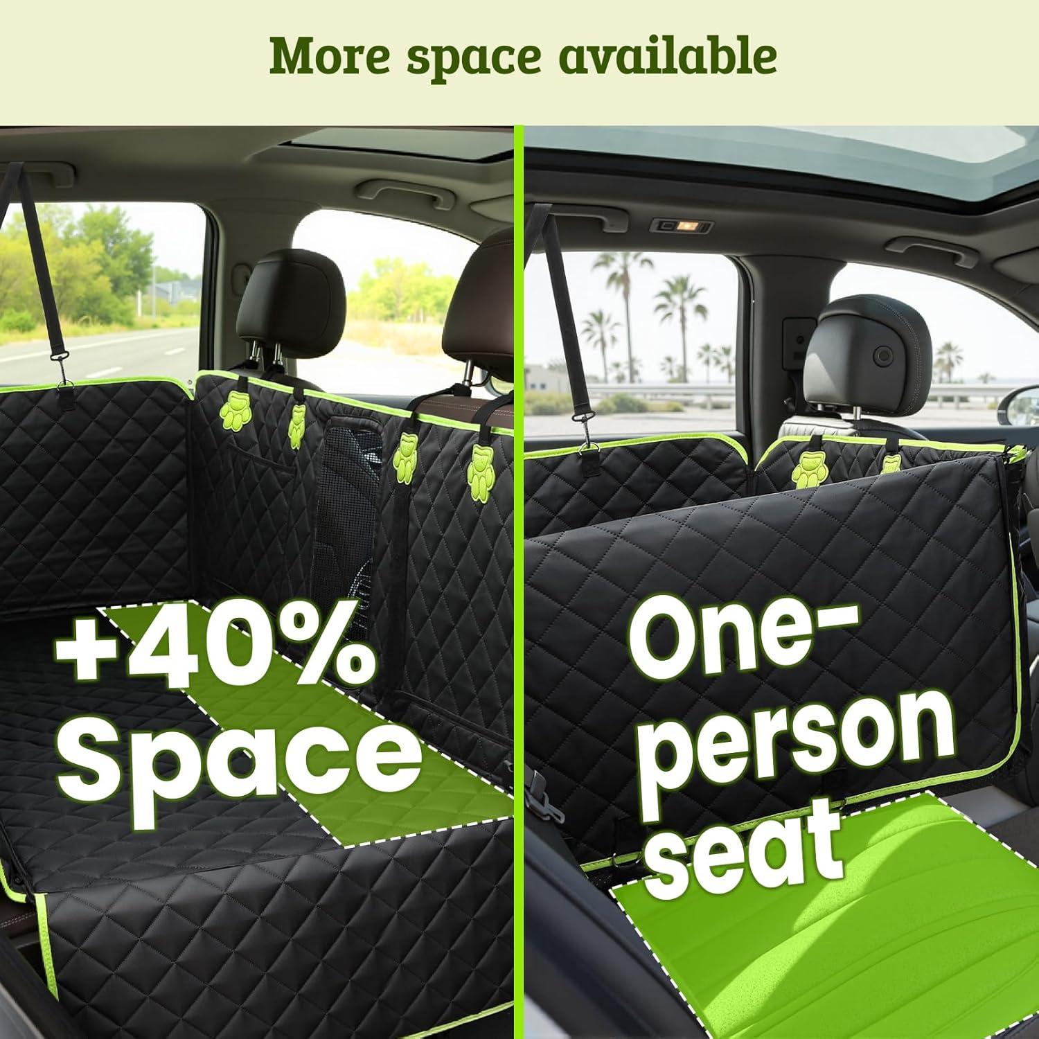 Cubierta de Asiento para Perros 2-en-1 Pecute, Impermeable 132.7x62cm