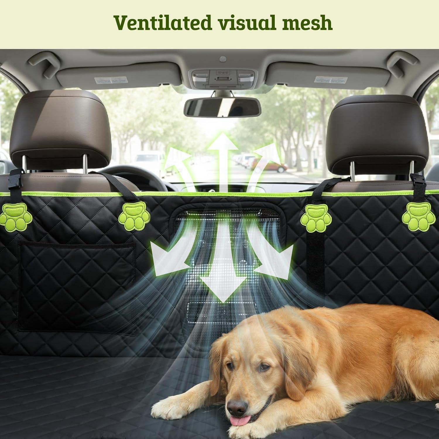 Cubierta de Asiento para Perros 2-en-1 Pecute, Impermeable 132.7x62cm