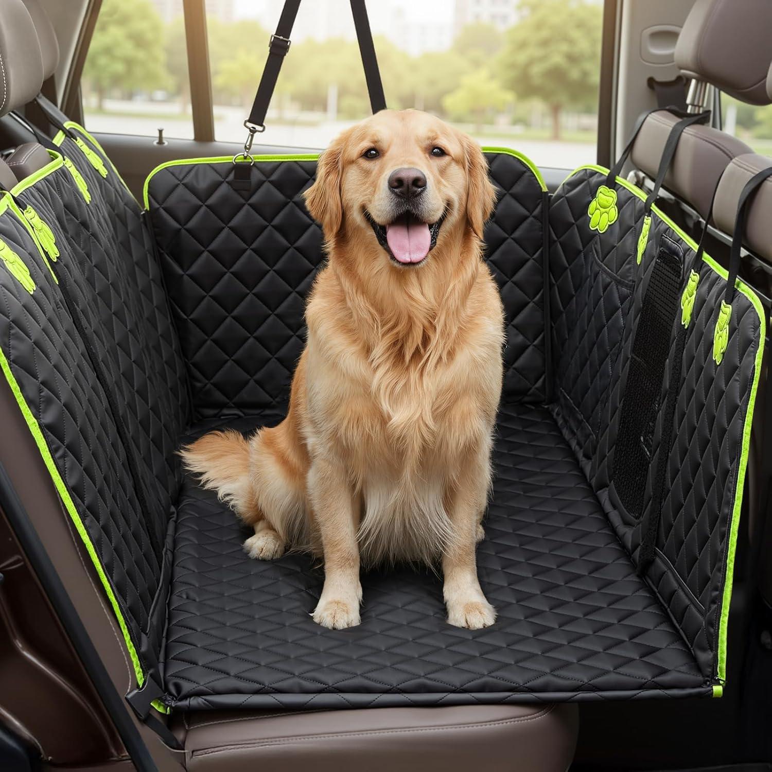 Cubierta de Asiento para Perros 2-en-1 Pecute, Impermeable 132.7x62cm
