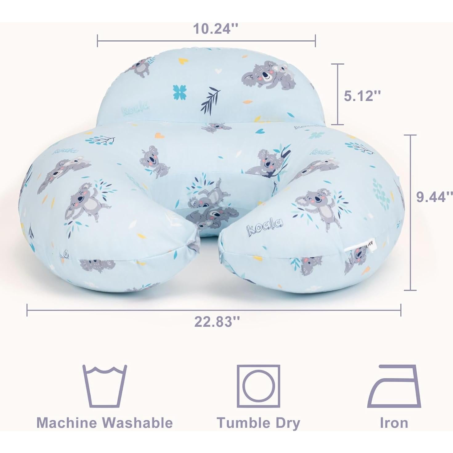 Almohada de Lactancia AMASKY Ergonómica Azul 58x51 cm