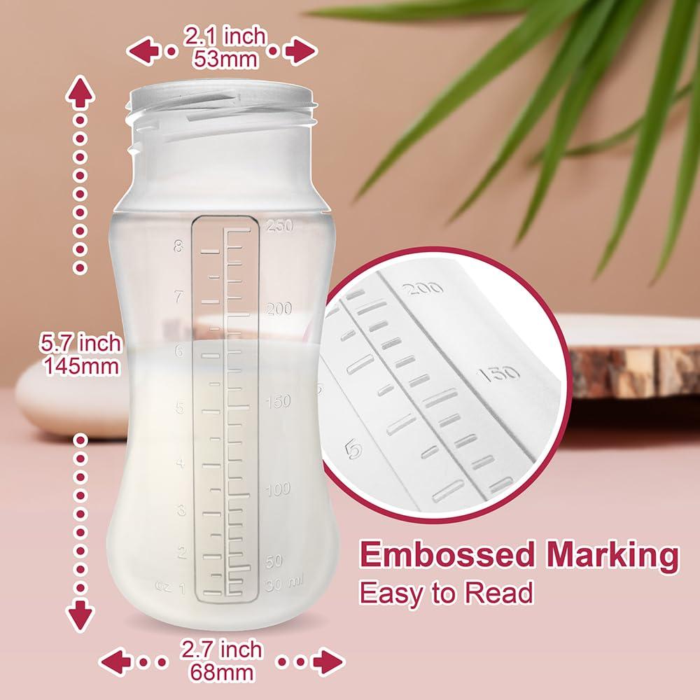 Botellas de Silicona Nenesupply 8oz Anticólicos para Bebés