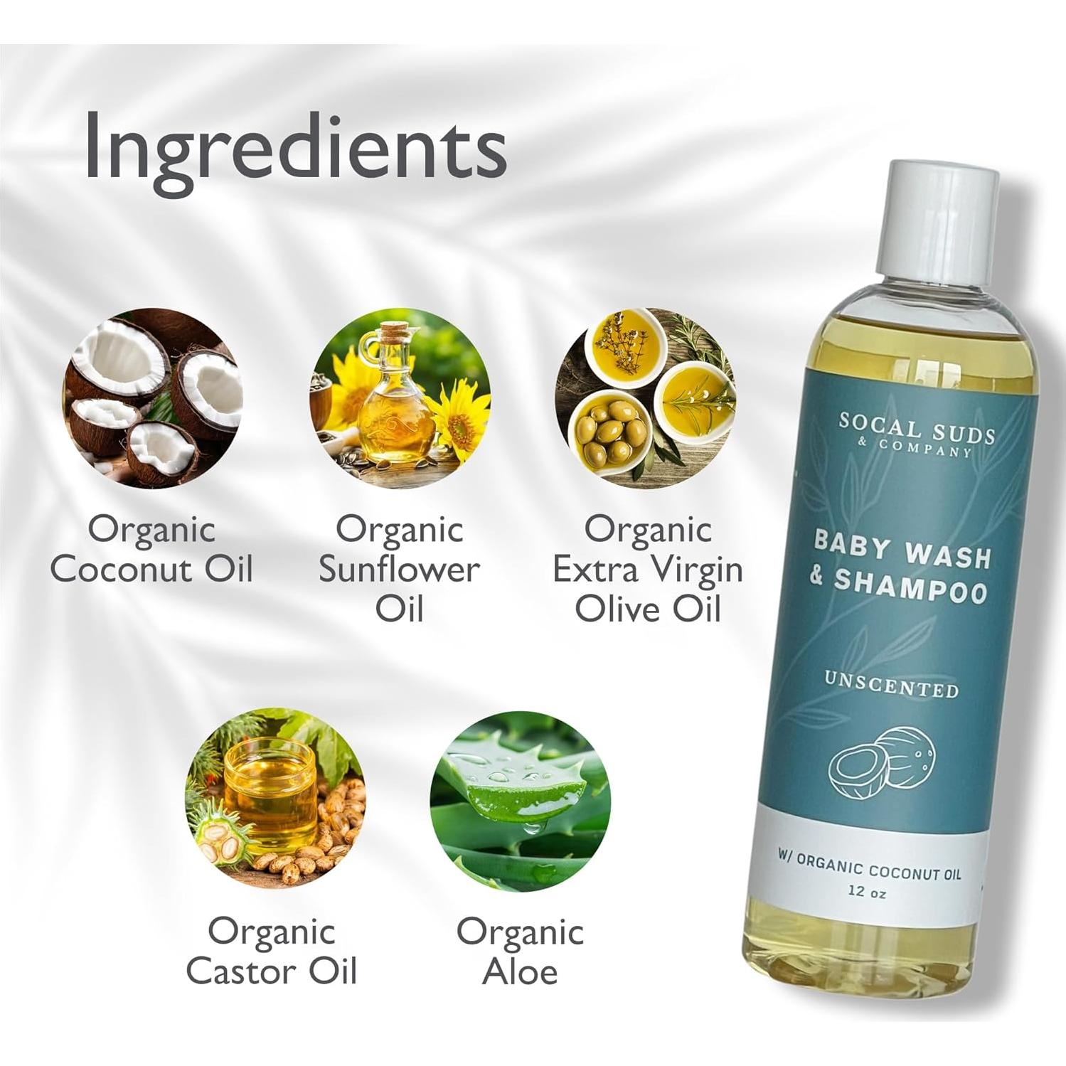 Champú y Gel de Baño para Bebés SoCal Suds 2-en-1 340g