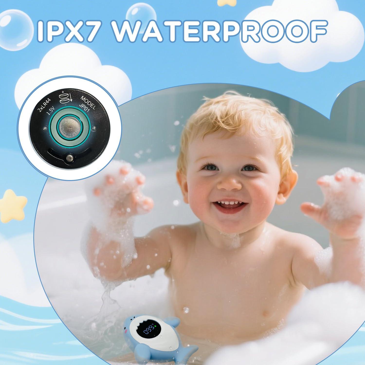Termómetro de baño Wmaiwei tiburón azul para bebés