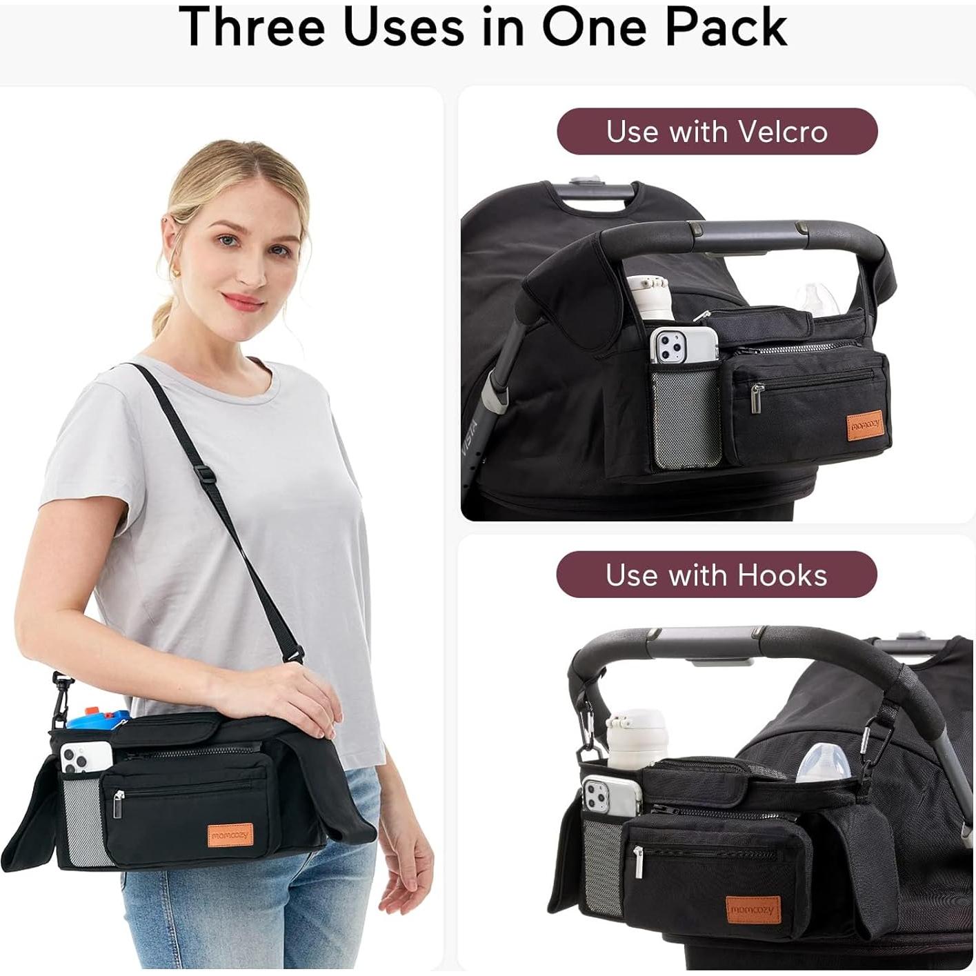 Organizador para Cochecito Momcozy SG-1 con 2 Portavasos Aislados