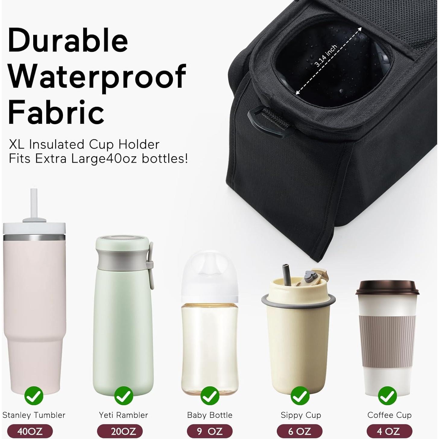 Organizador para Cochecito Momcozy SG-1 con 2 Portavasos Aislados