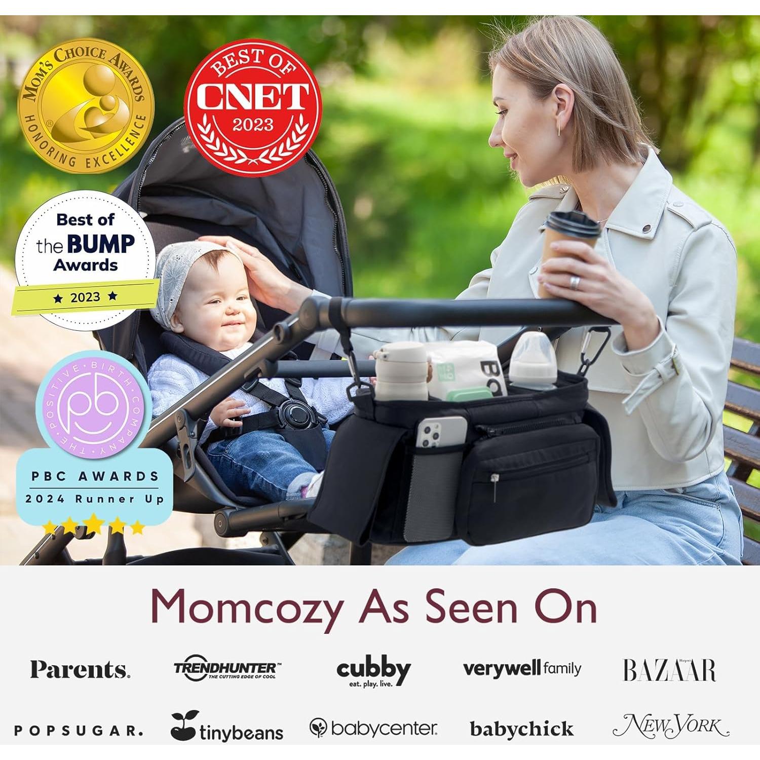 Organizador para Cochecito Momcozy SG-1 con 2 Portavasos Aislados