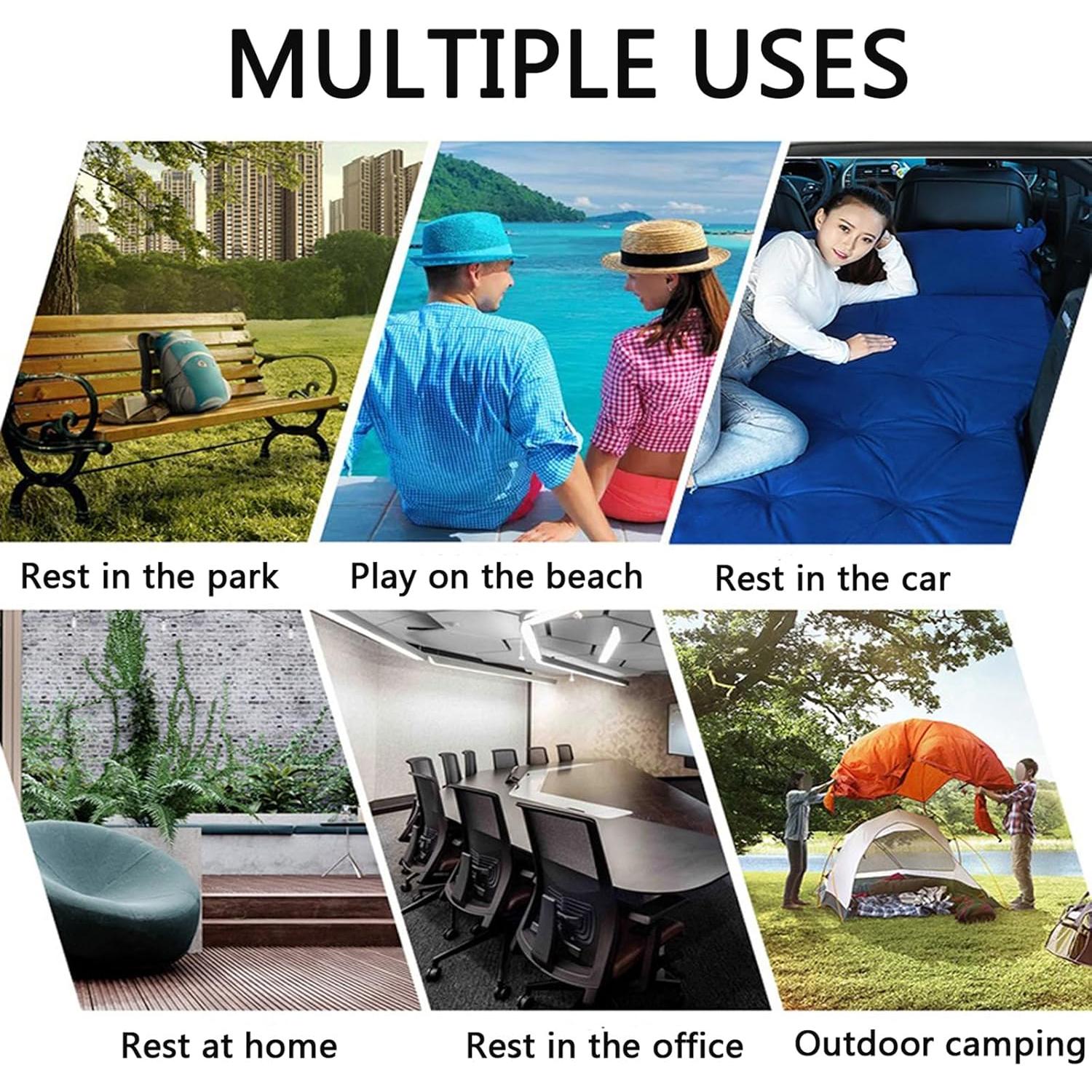 Colchón Inflable para Coche Onirii 140x89 cm con Bomba