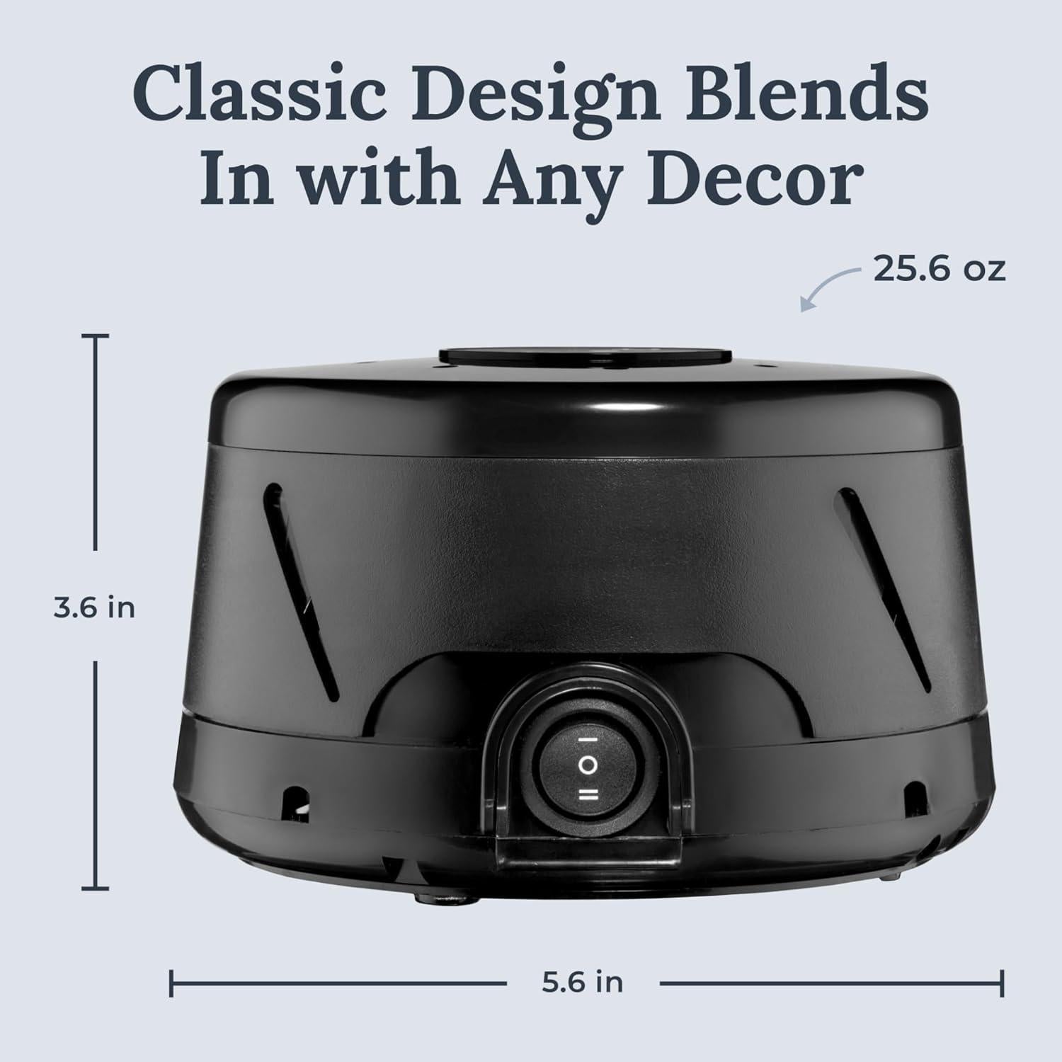 Máquina de Ruido Blanco Yogasleep Dohm Classic Negro 1 Unidad