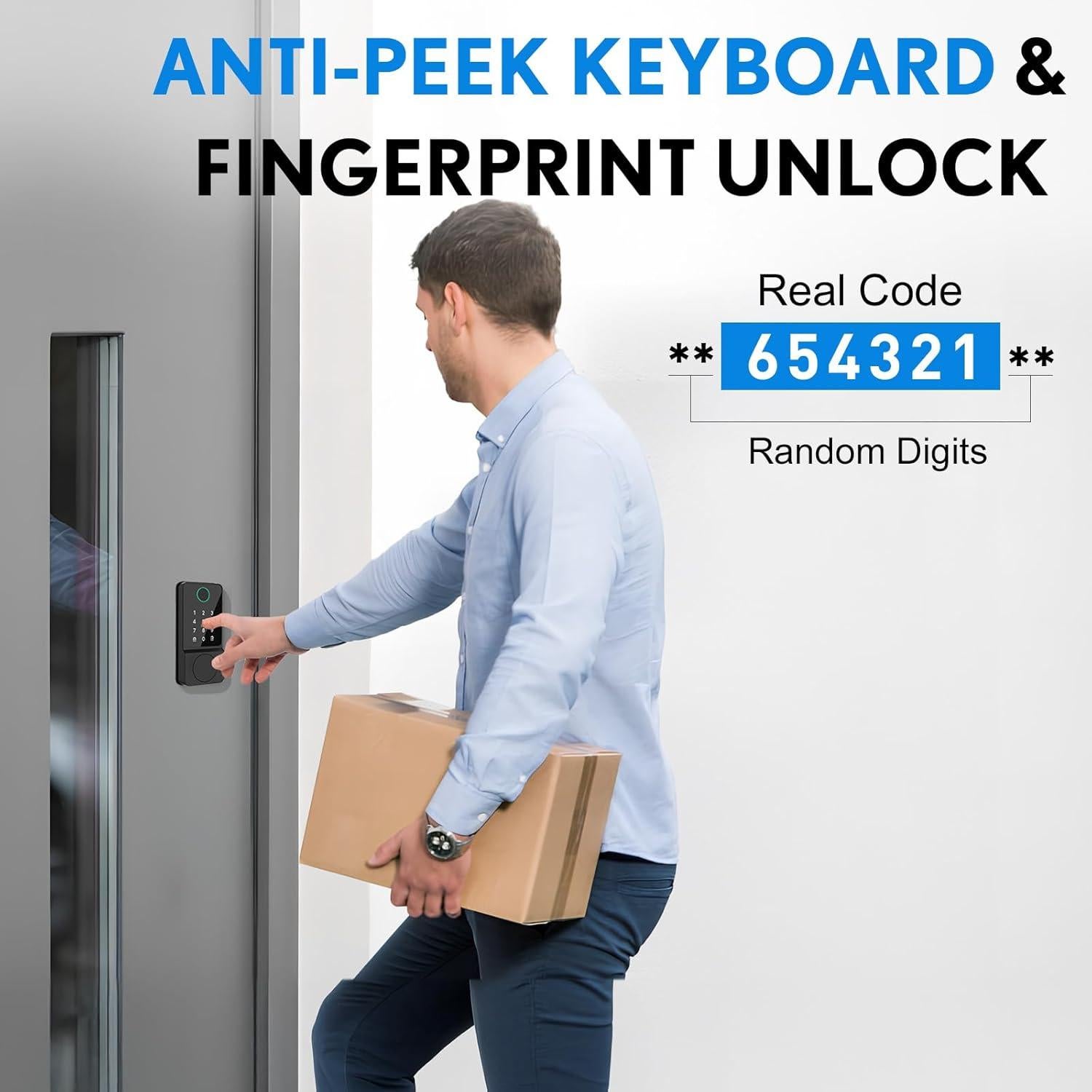 Cerradura Inteligente Mutak HS0038 Biométrica 6 en 1 con APP