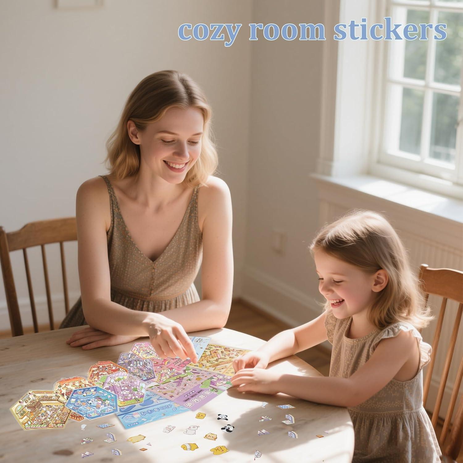 10 Juegos de Pegatinas 3D FUVLIFE para Terapia DIY