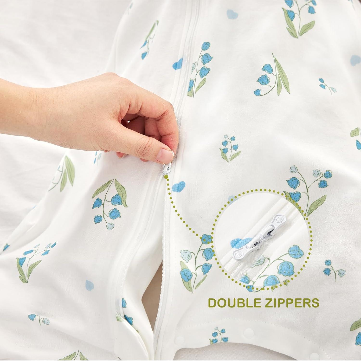 Saco de Sueño 0.5 TOG Algodón Orgánico Oso y Campanilla Talla M