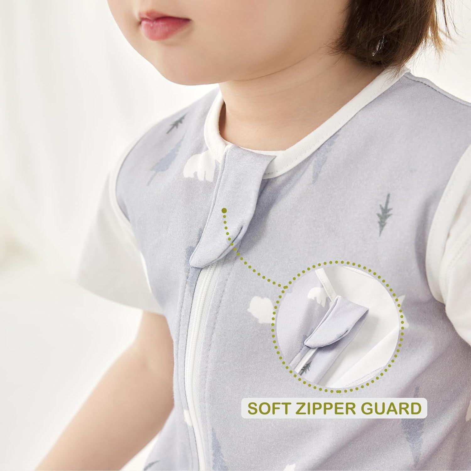 Saco de Sueño 0.5 TOG Algodón Orgánico Oso y Campanilla Talla M