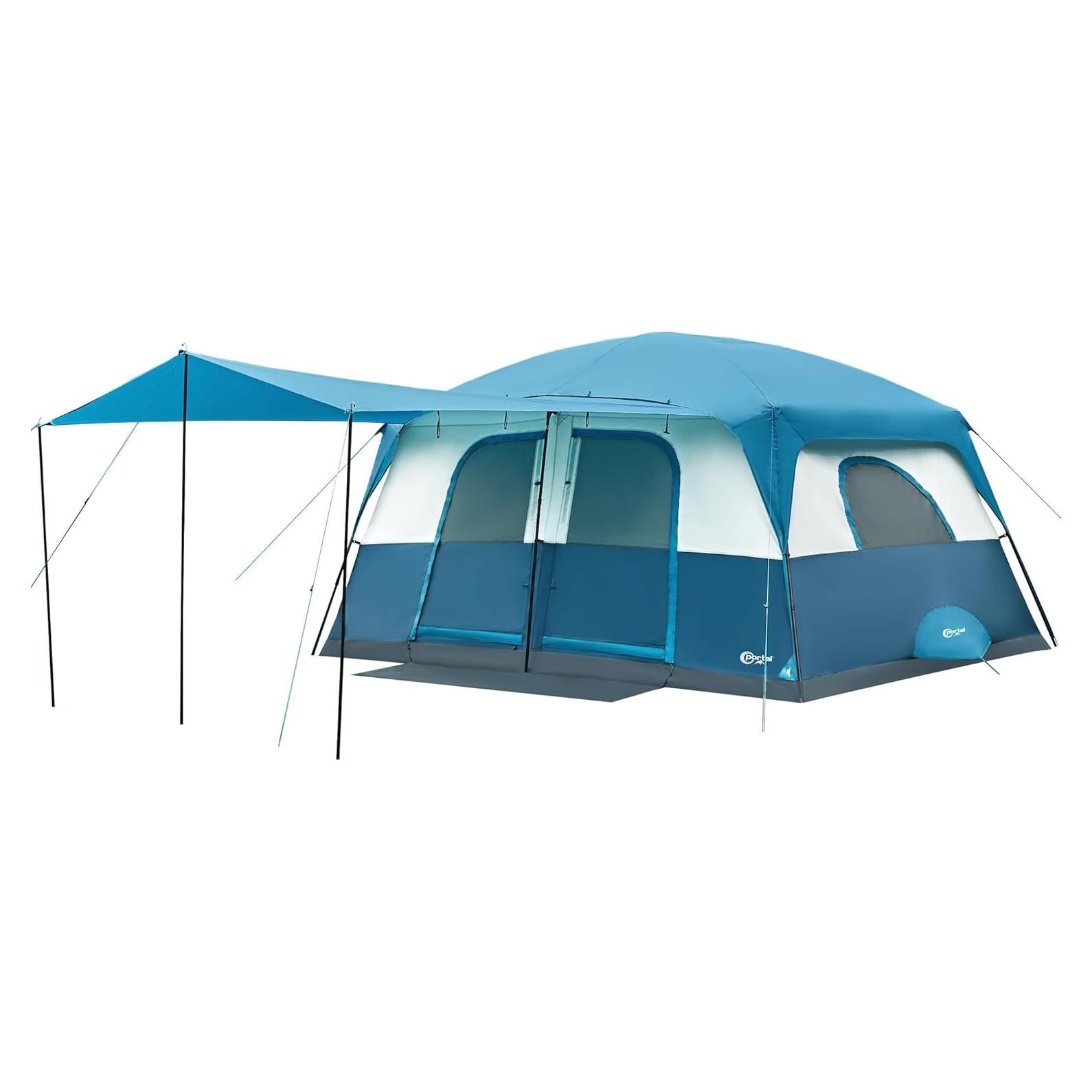 Tienda de Camping Portal para 8 Personas, Impermeable y Espaciosa