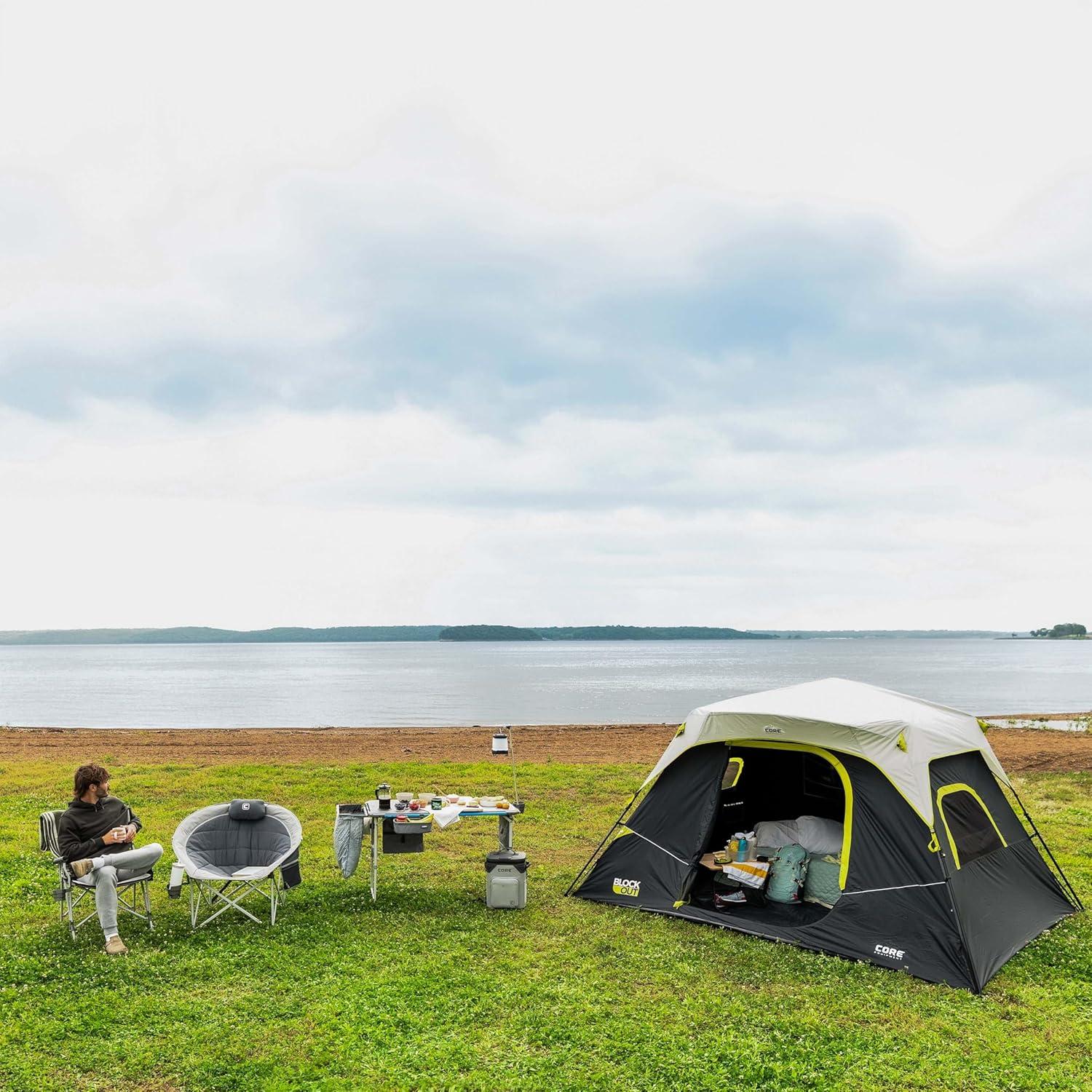 Carpa Instantánea CORE Blockout 6 Personas con Protección Solar