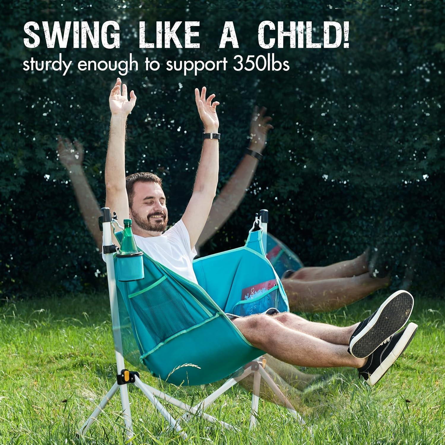 Silla de Camping Plegable Portal Charles Azul 350 lbs