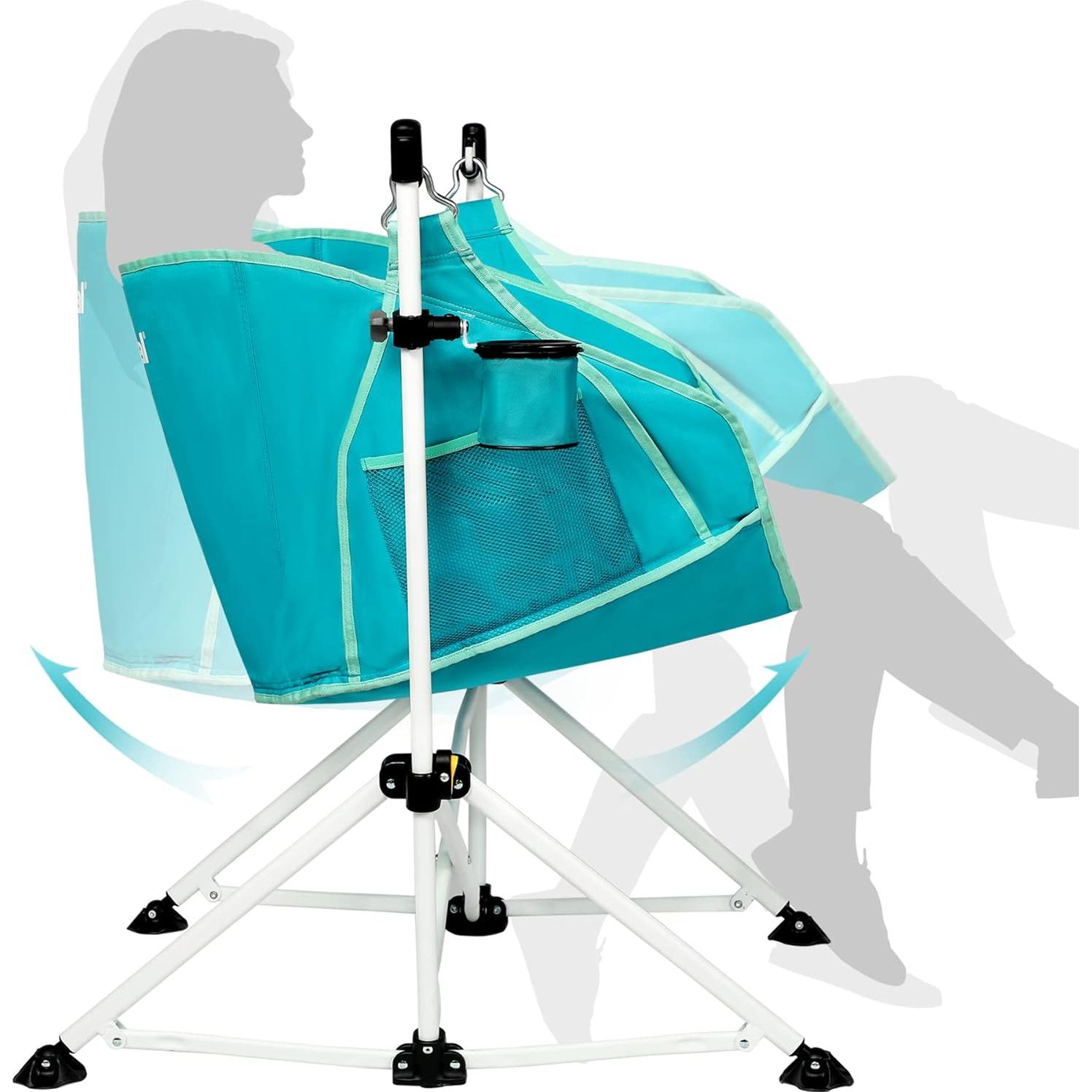 Silla de Camping Plegable Portal Charles Azul 350 lbs