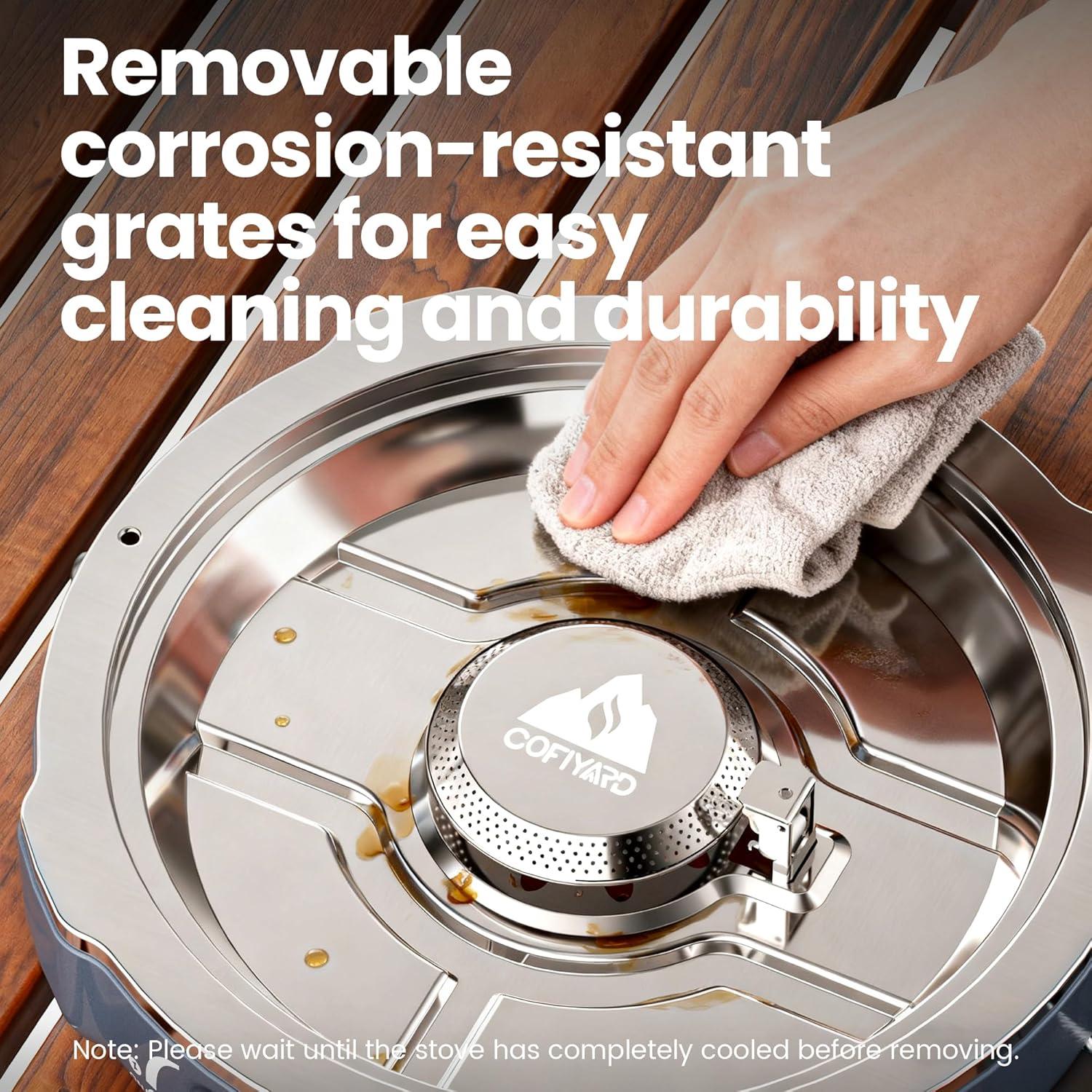 Estufa de Camping Cofiyard 2 Quemadores Propano 20000 BTU