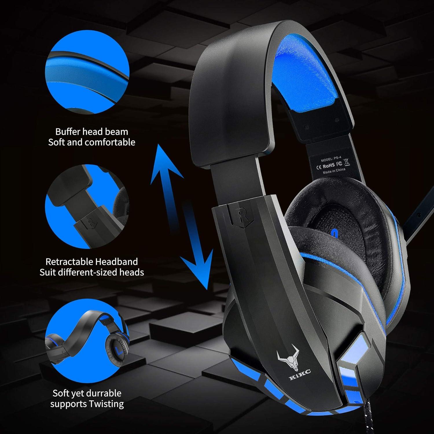 Auriculares Gaming DAKSING PS-4 con Micrófono y Control de Volumen