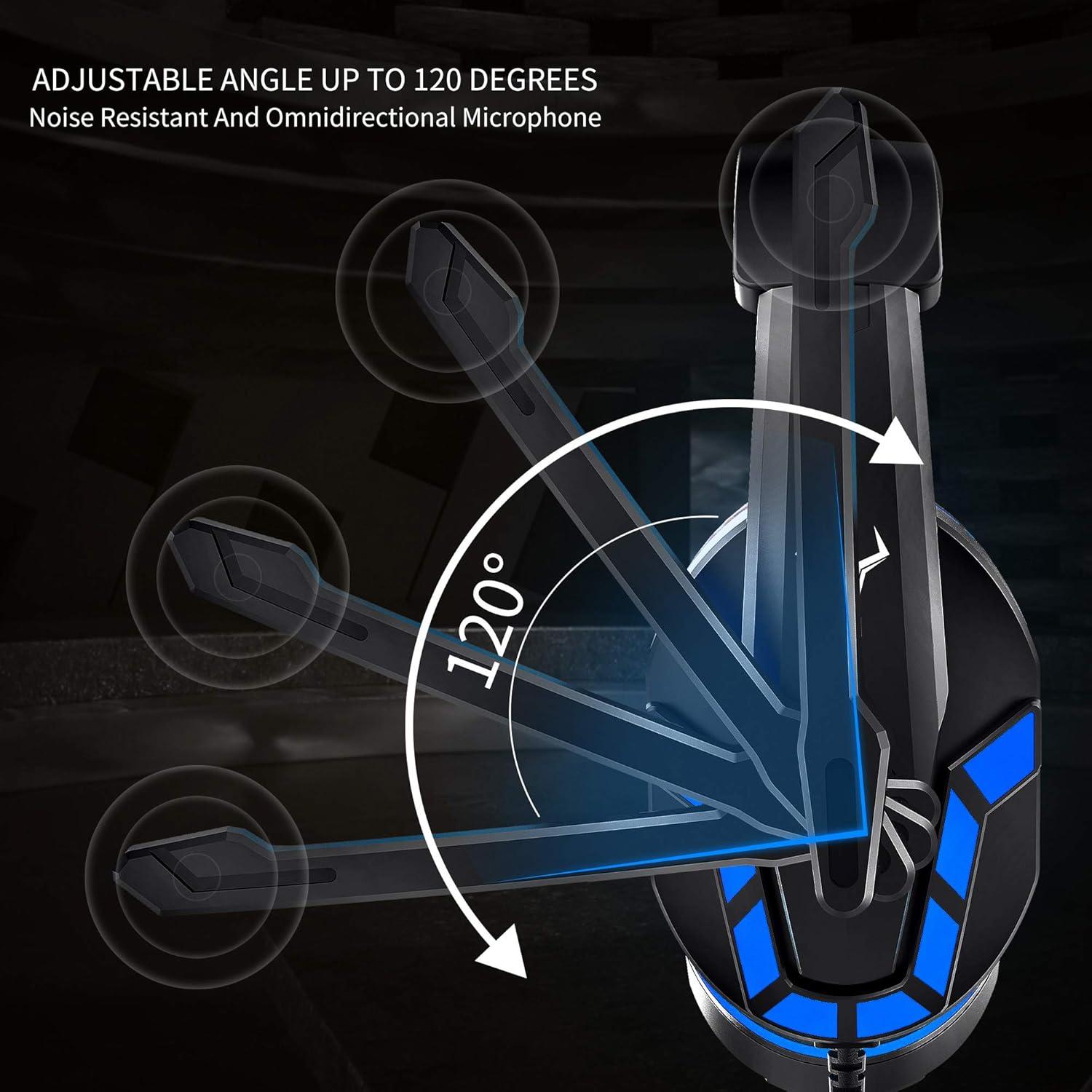 Auriculares Gaming DAKSING PS-4 con Micrófono y Control de Volumen