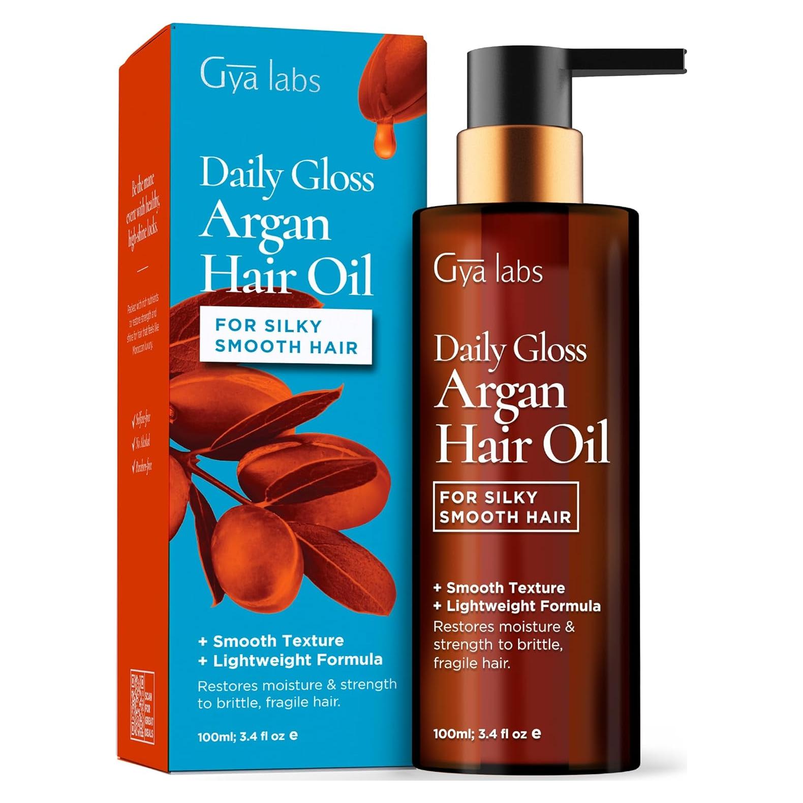 Aceite de Argán Gya Labs Daily Gloss 100 ml - Cabello Brillante y Suave