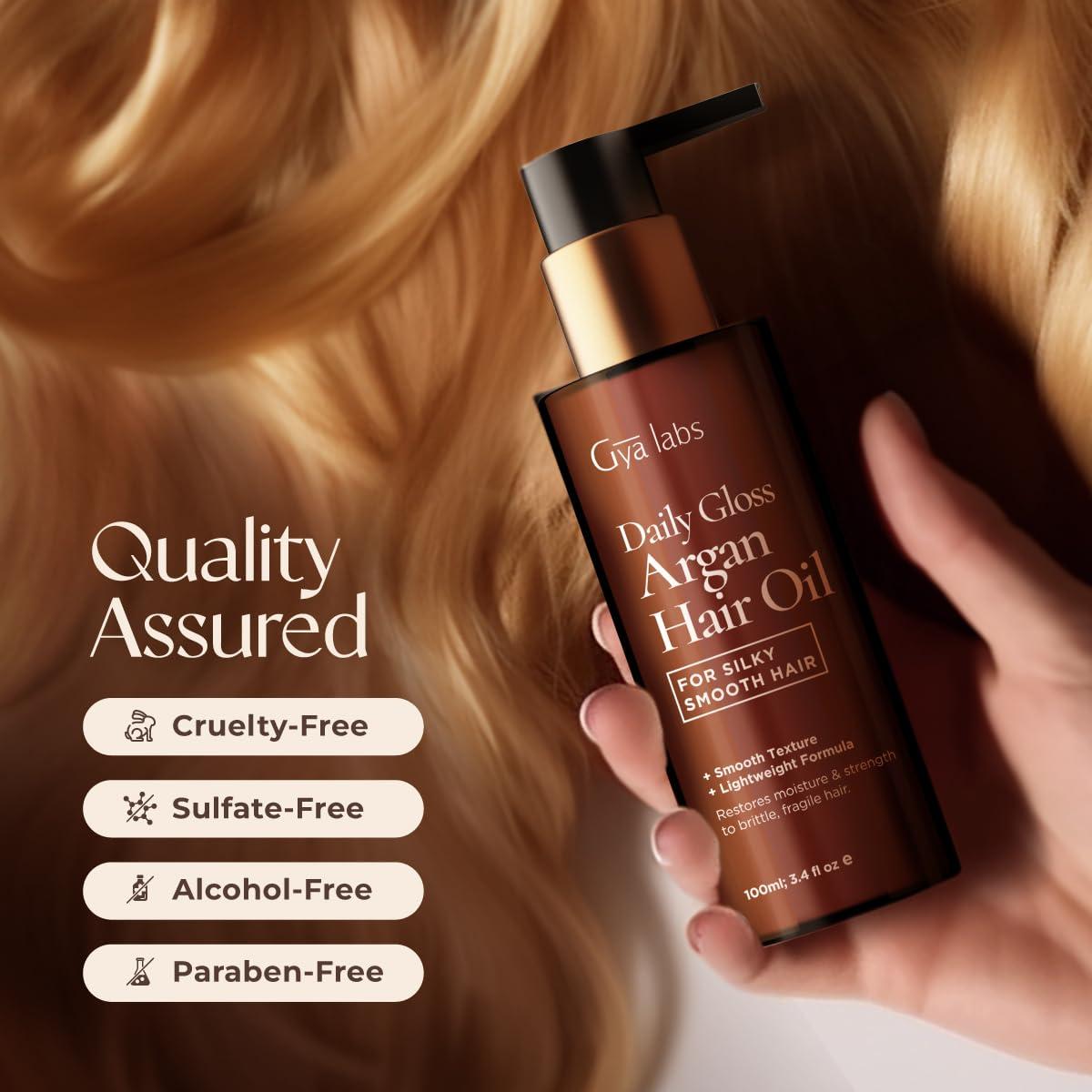 Aceite de Argán Gya Labs Daily Gloss 100 ml - Cabello Brillante y Suave