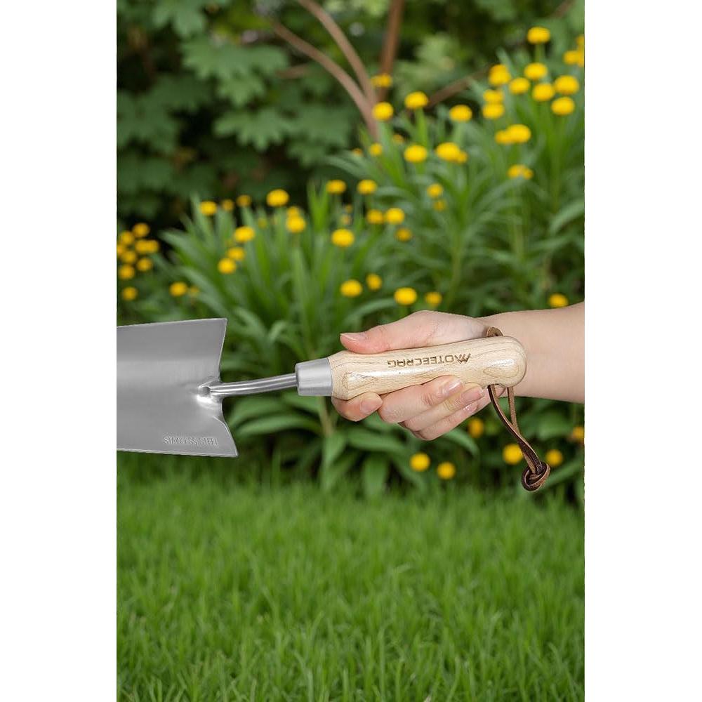 Pala de Jardín MOTEECRAG de Acero Inoxidable con Mango Ergonómico