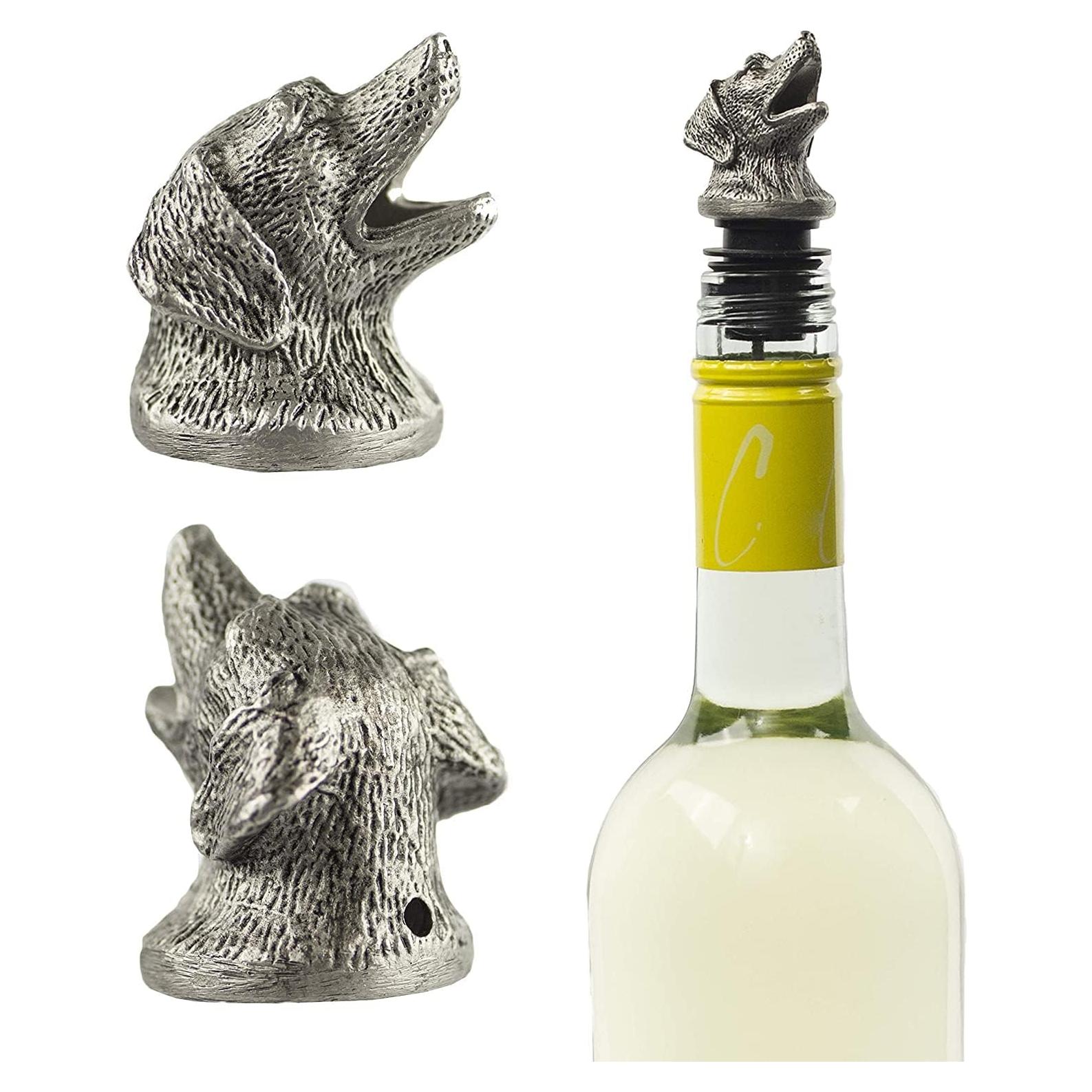 Vertedor de Vino TXOKO Acero Inoxidable con Tapón Extra