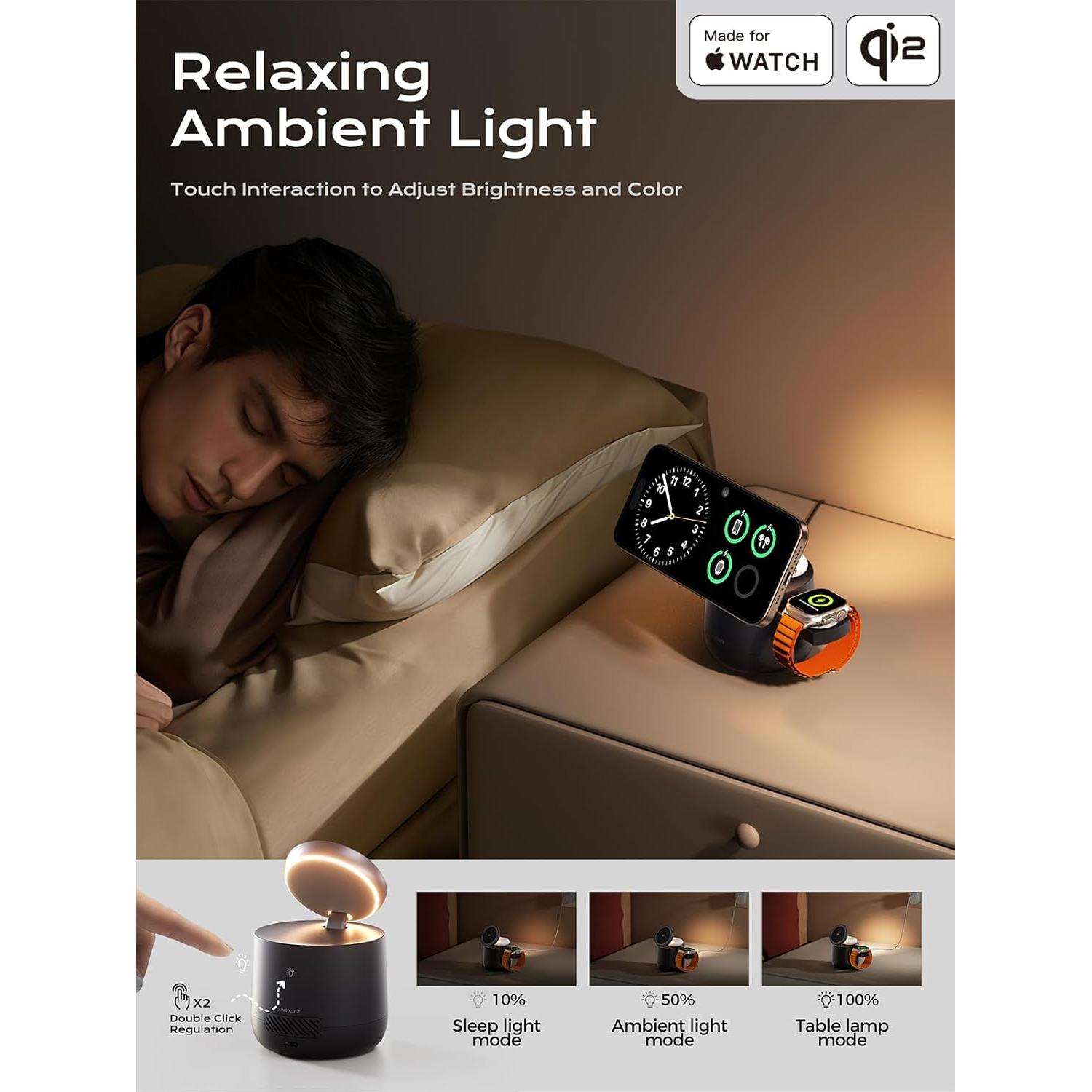 Cargador Inalámbrico 3 en 1 Magsafe TK-CW303 15W Negro