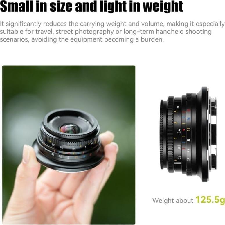 Lente Gran Angular 7artisans 10mm F3.5 para Cámaras Sin Espejo