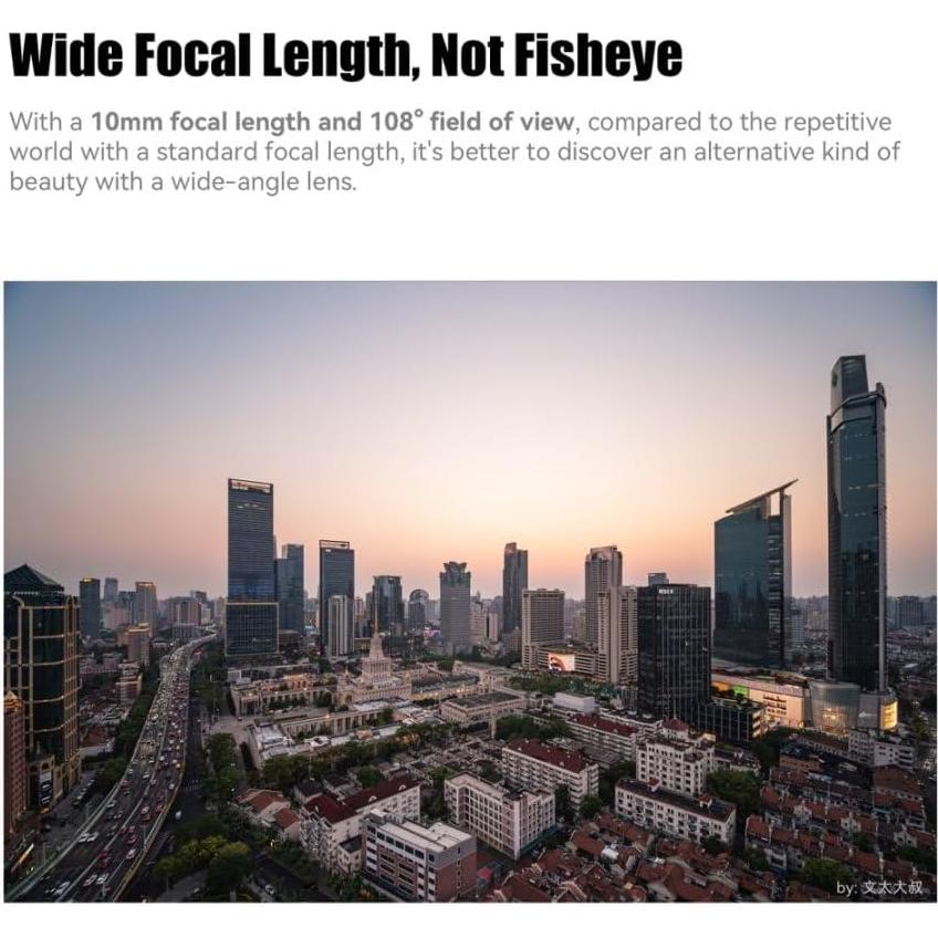 Lente Gran Angular 7artisans 10mm F3.5 para Cámaras Sin Espejo