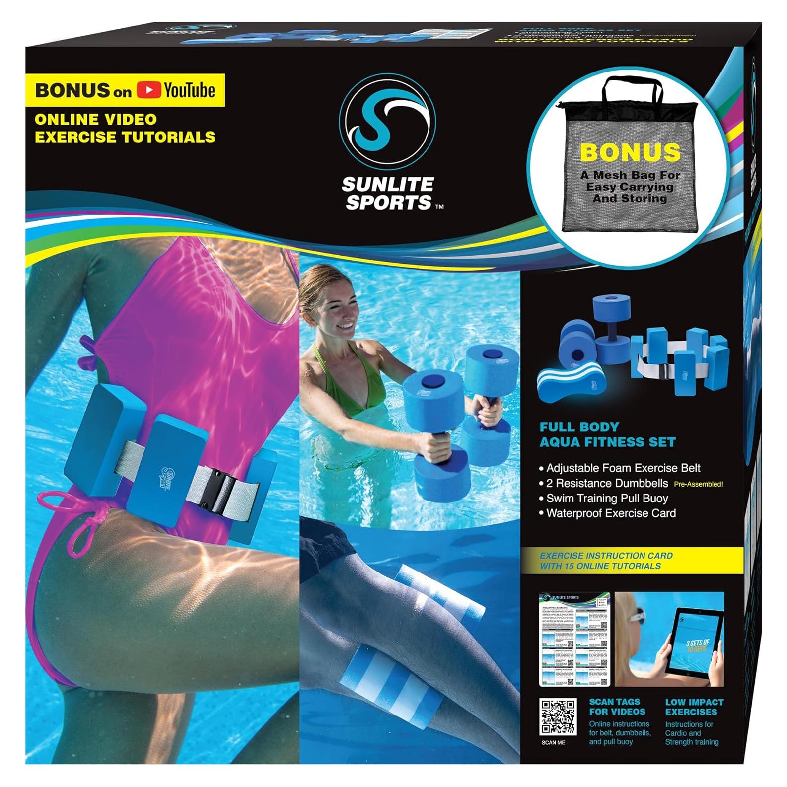 Pesas de Agua Sunlite Sports - Juego Combo Acuático 2 Piezas