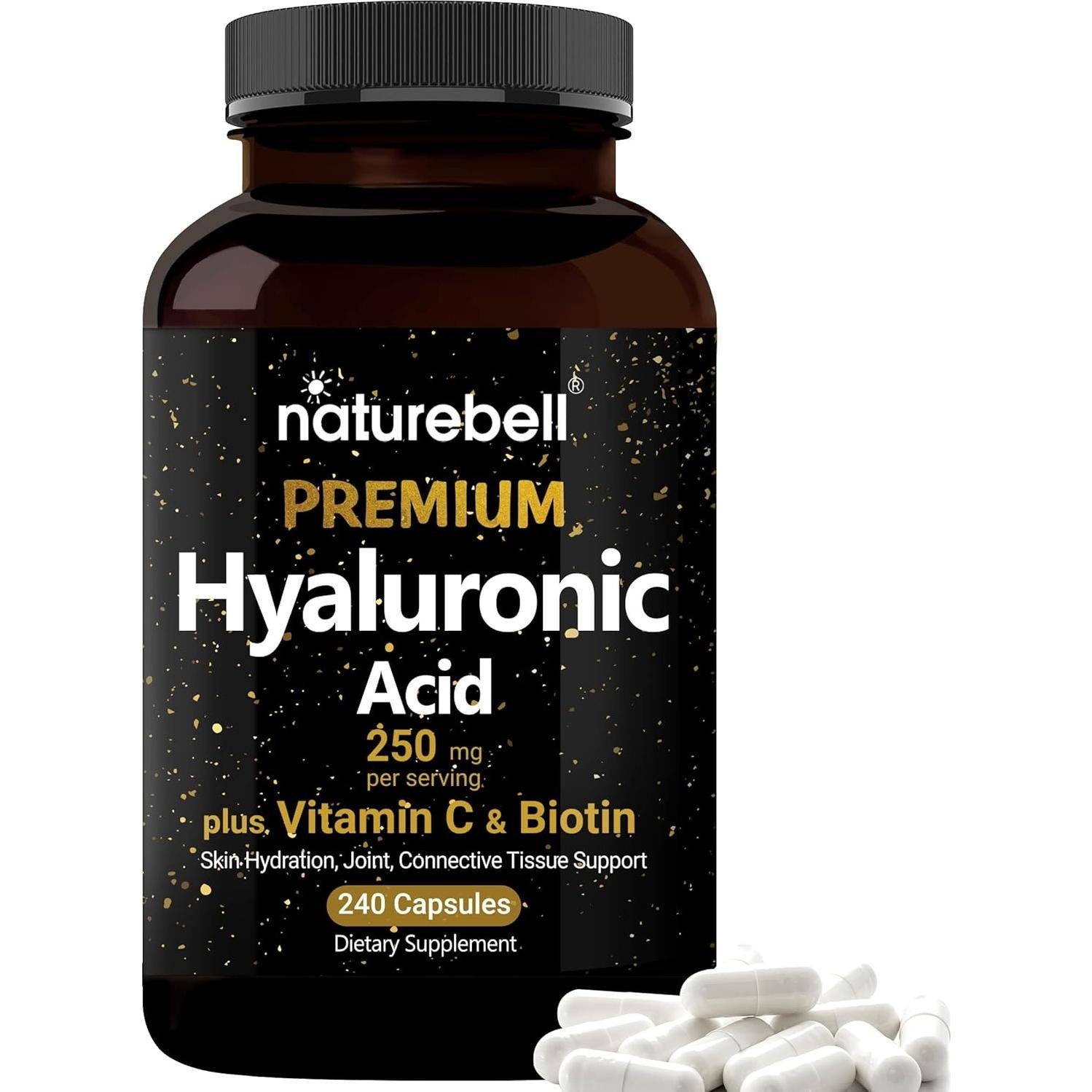 Suplemento Ácido Hialurónico NatureBell 250mg 240 Cápsulas