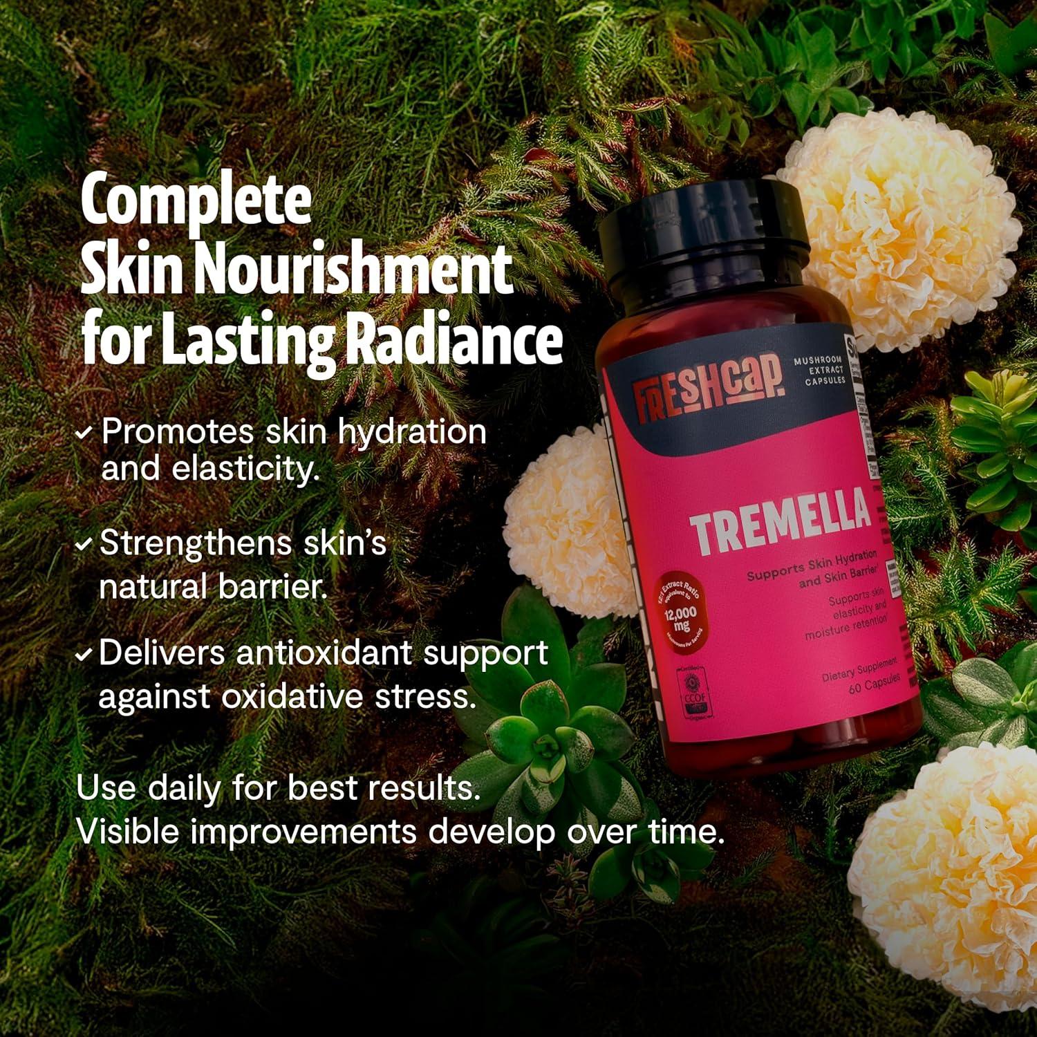 Cápsulas de Hongo Tremella FreshCap 60 Unidades - Hidratación y Belleza