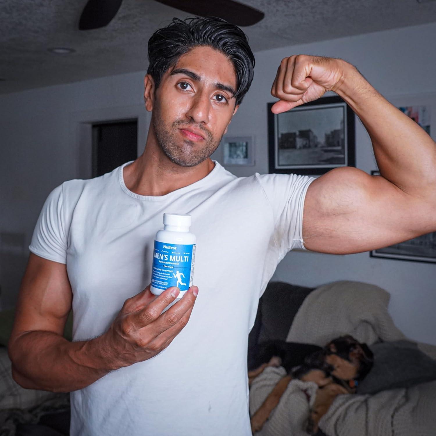 Multivitamina para hombres NuBest 60 cápsulas veganas 38 nutrientes