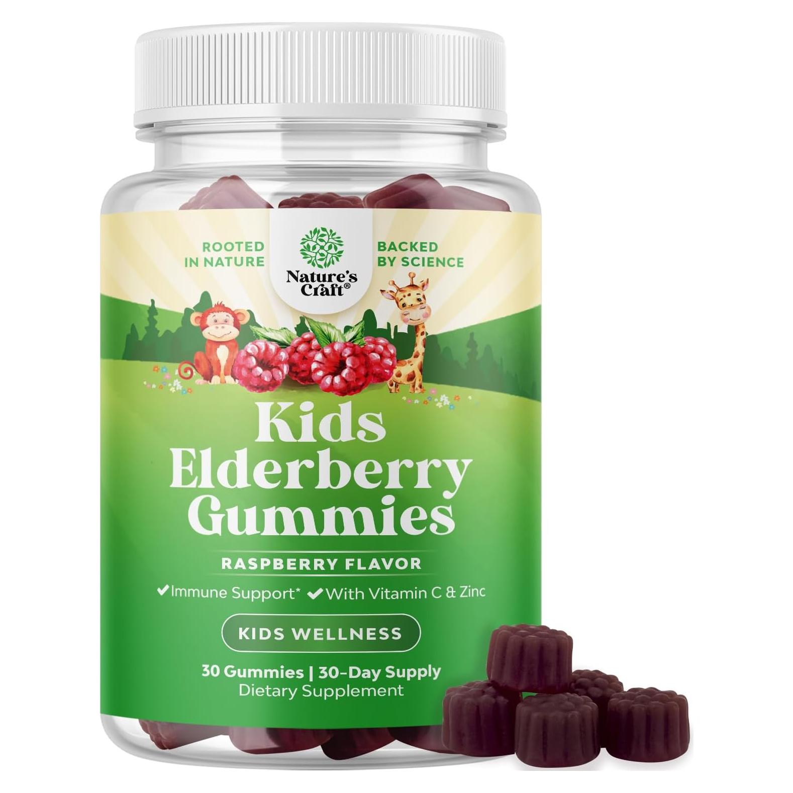 Gomitas de Saúco Natures Craft 30 Unidades Vitamina C Zinc