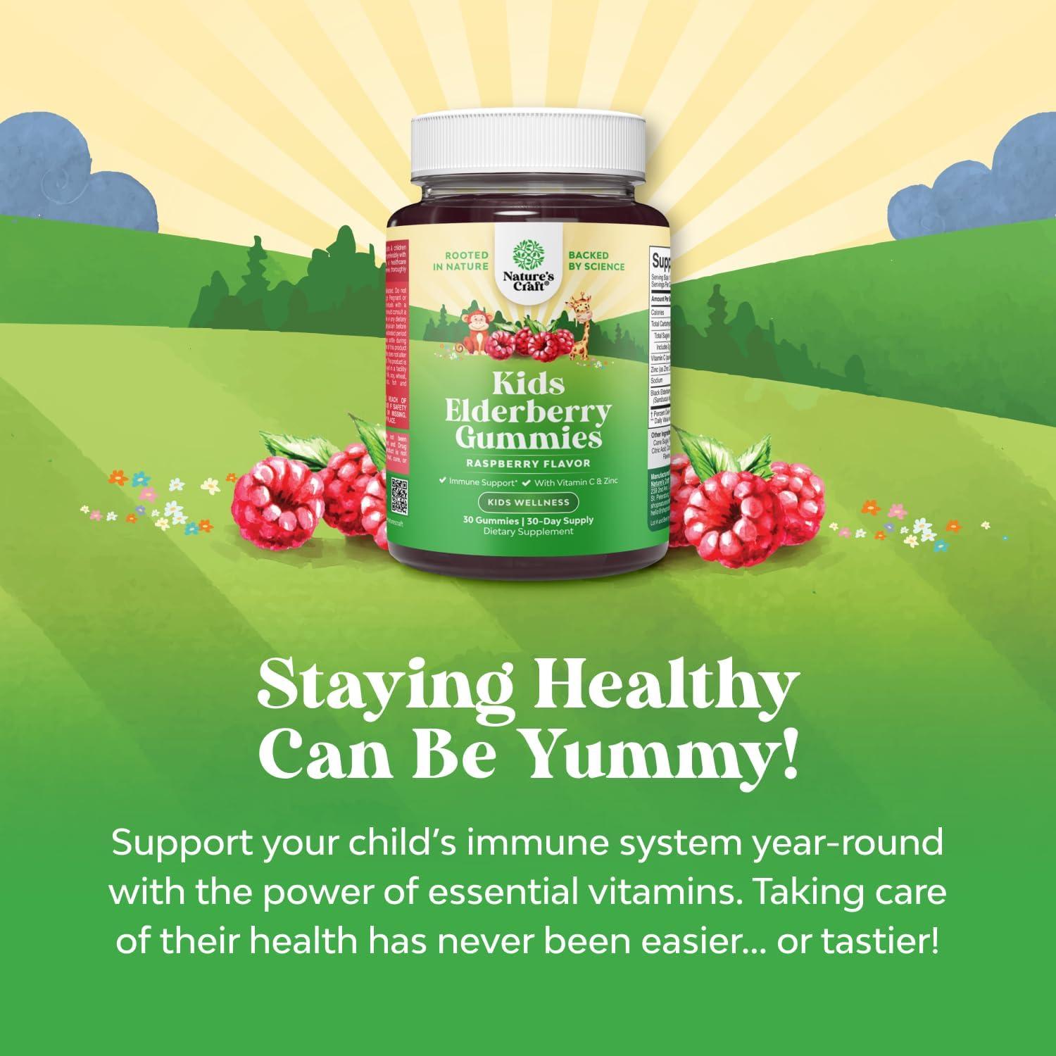 Gomitas de Saúco Natures Craft 30 Unidades Vitamina C Zinc