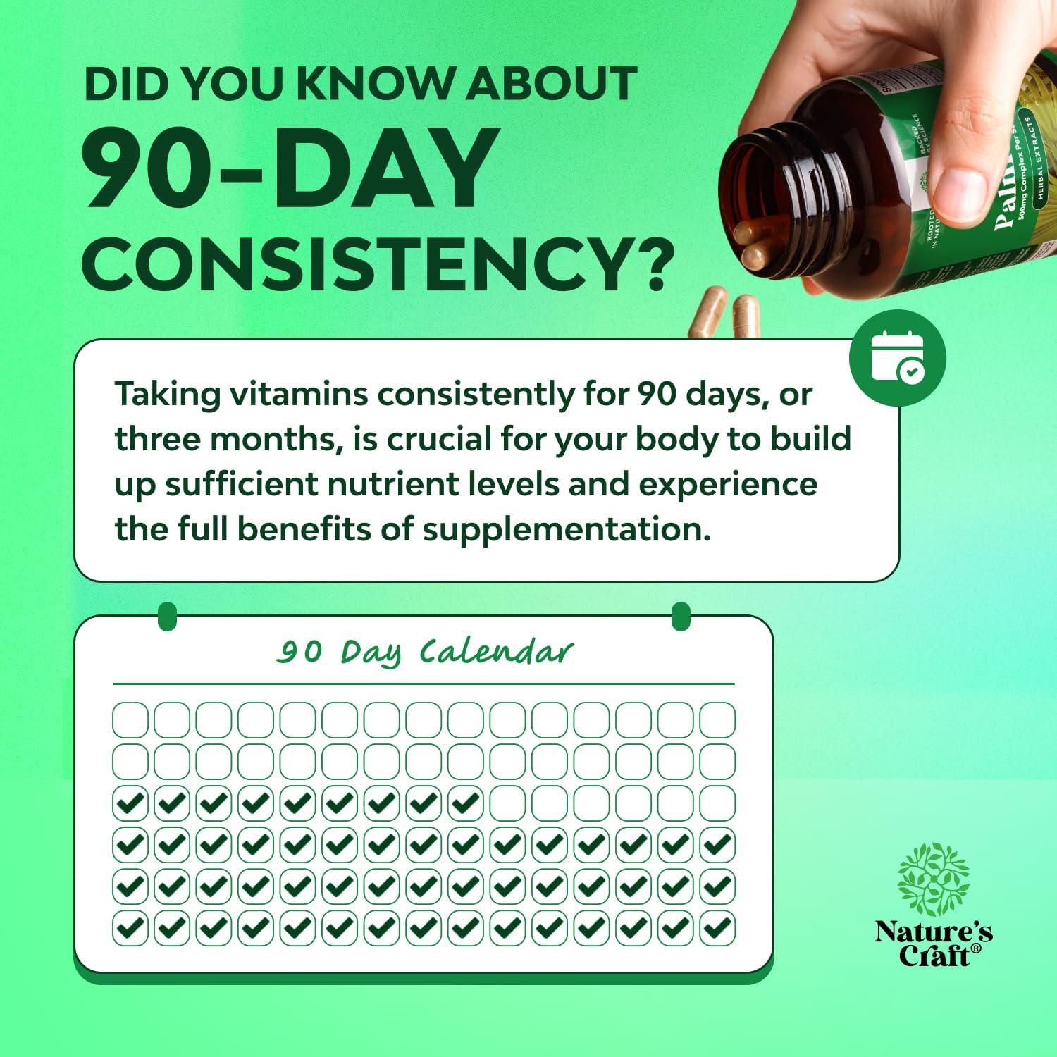 Extracto de Saw Palmetto Nature's Craft 500mg - 30 Cápsulas