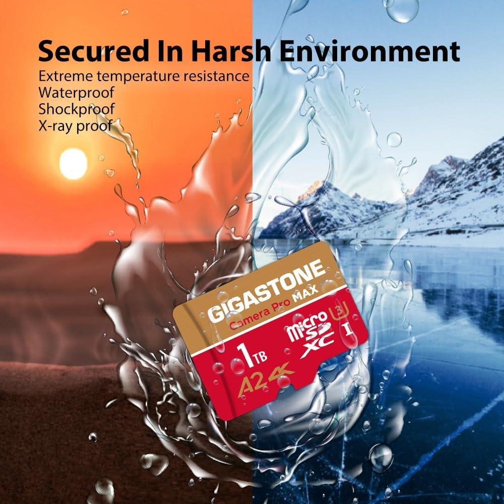 GIGASTONE Tarjeta Micro SD 1TB UHS-I U3 A2 V30 4K