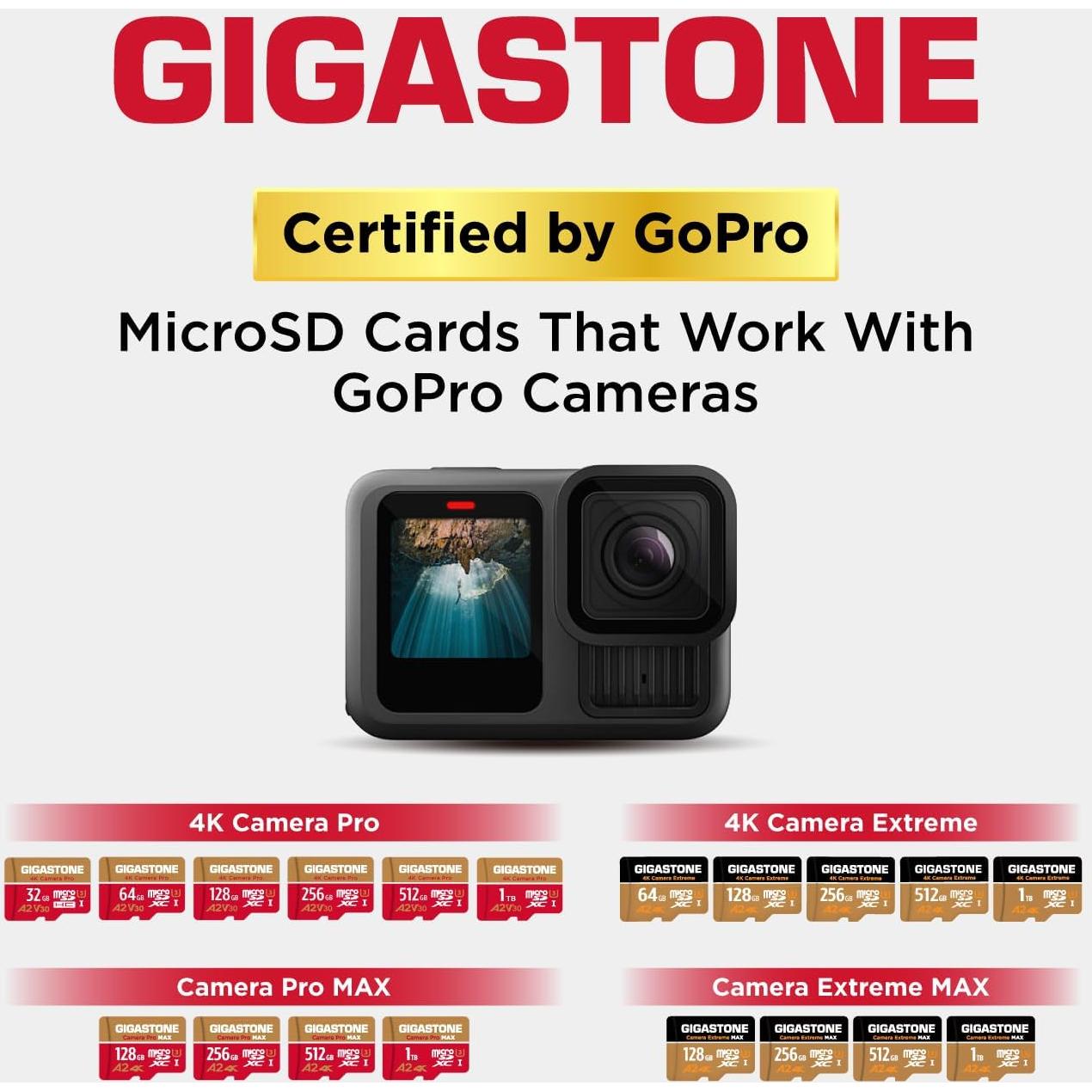 Tarjeta Micro SD 128GB GIGASTONE con Lector USB Tipo C 4K