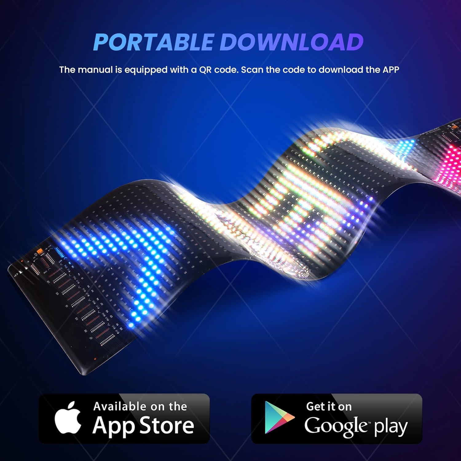 Ojos LED para Parabrisas RHYVON EMD, Control Remoto y APP