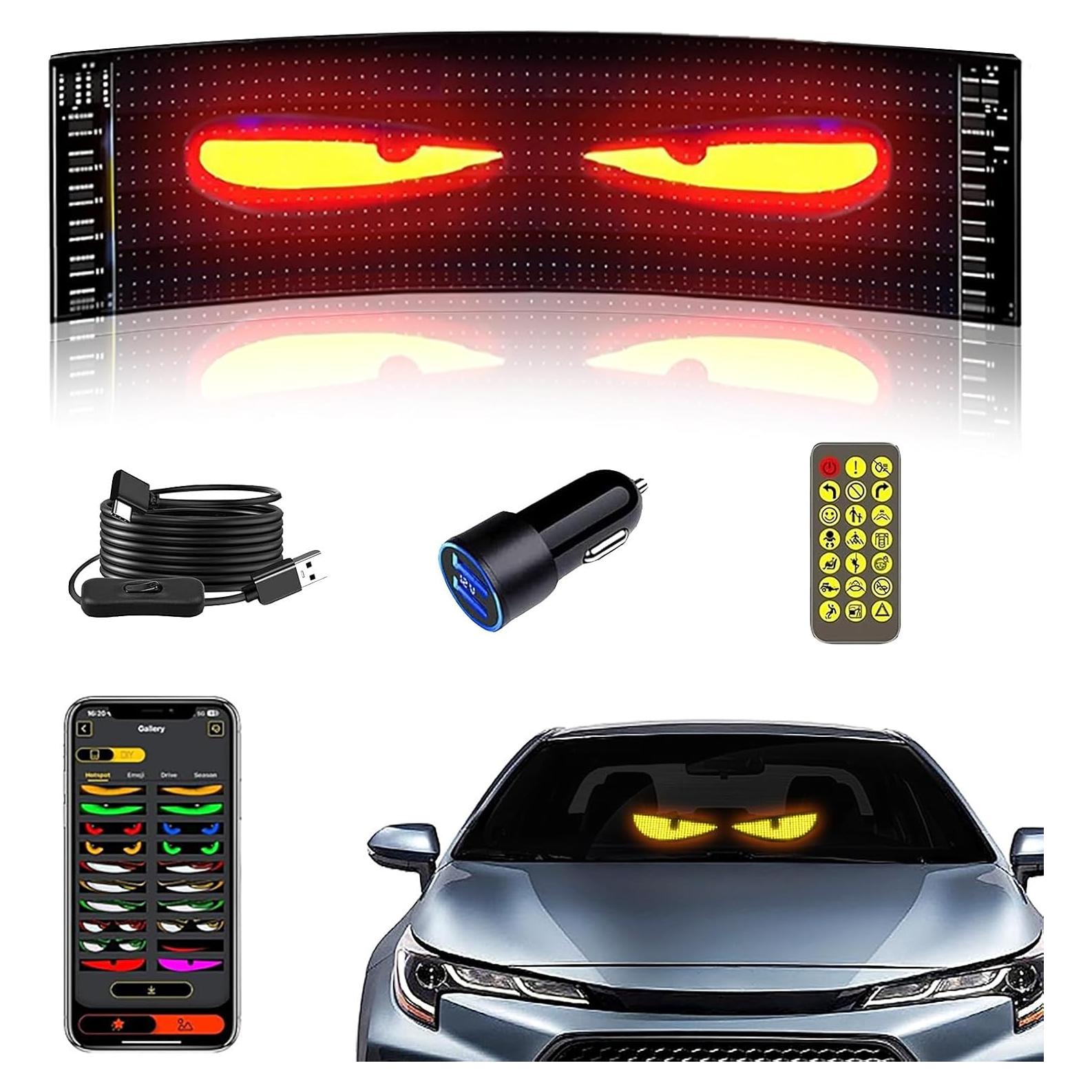 Panel LED Programable Ojos del Diablo Nfutreon 37.1x9.1cm