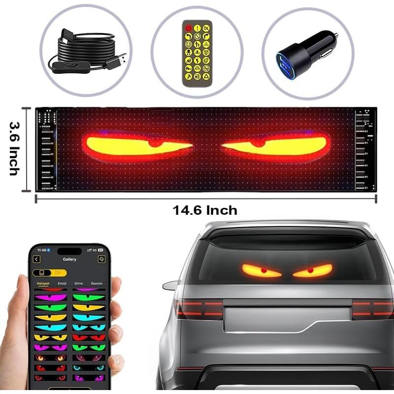 Panel LED Programable Ojos del Diablo Nfutreon 37.1x9.1cm