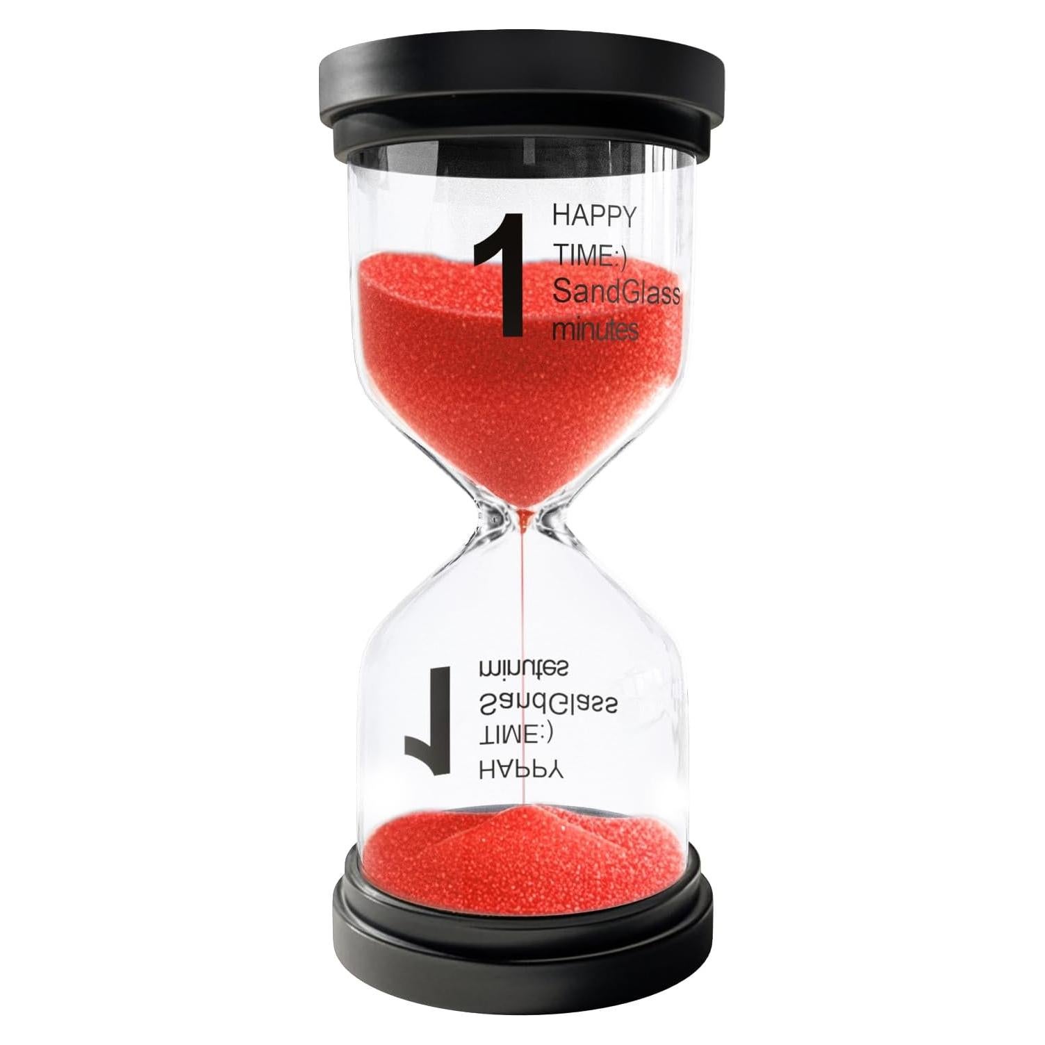 Reloj de Arena YLTIMER 1 Minuto Acrílico Rojo Duradero