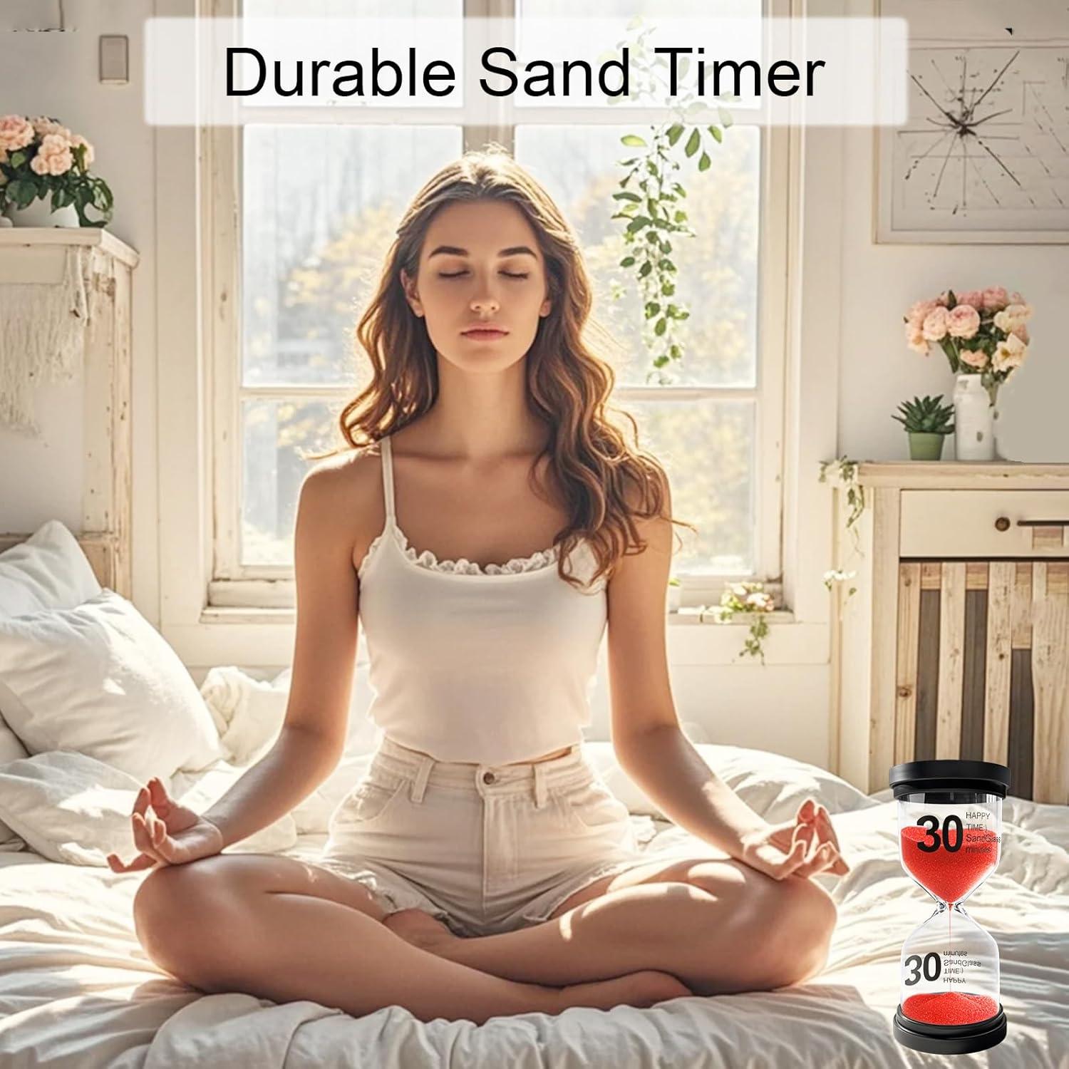 Reloj de Arena YLTIMER 1 Minuto Acrílico Rojo Duradero