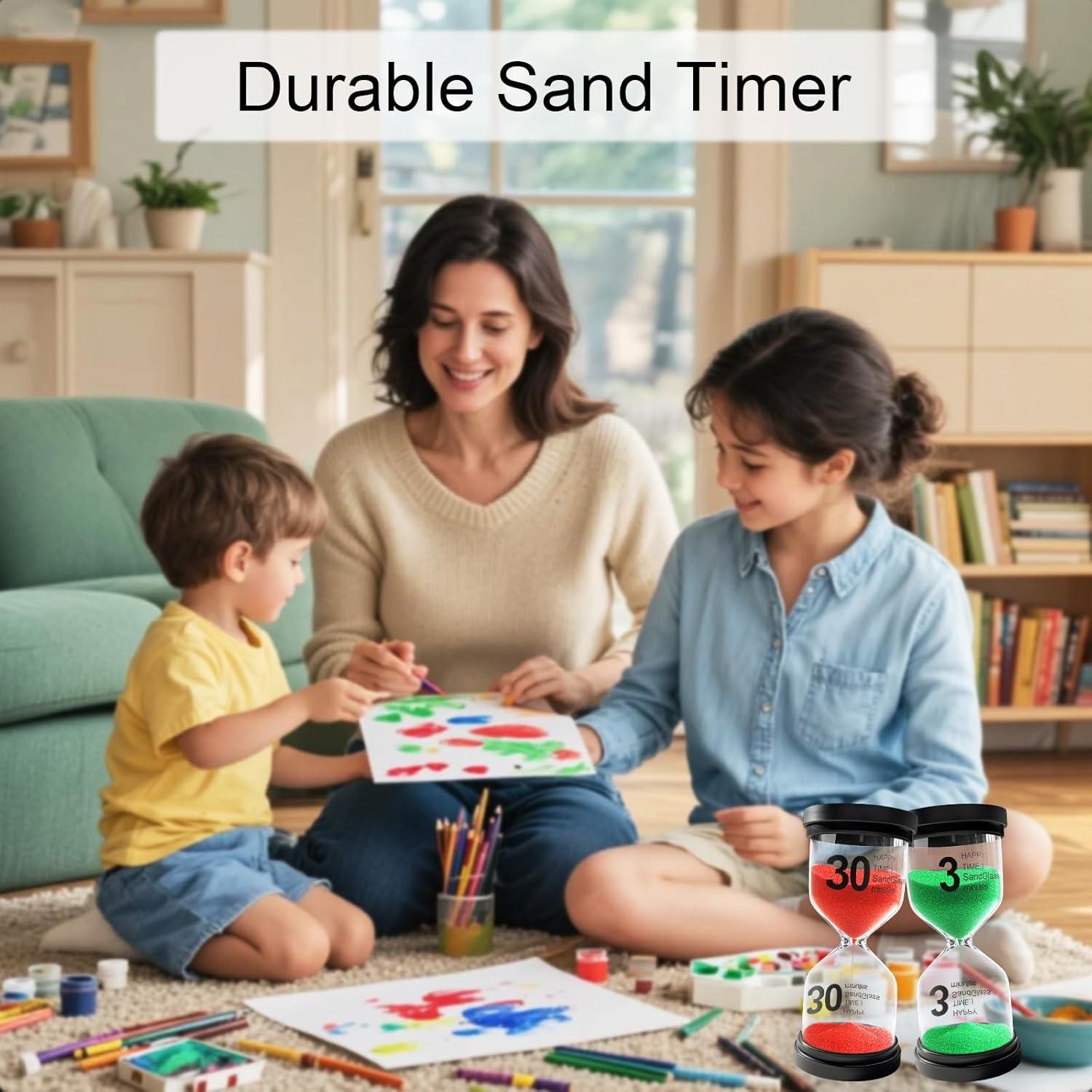 Reloj de Arena YLTIMER 1 Minuto Acrílico Rojo Duradero