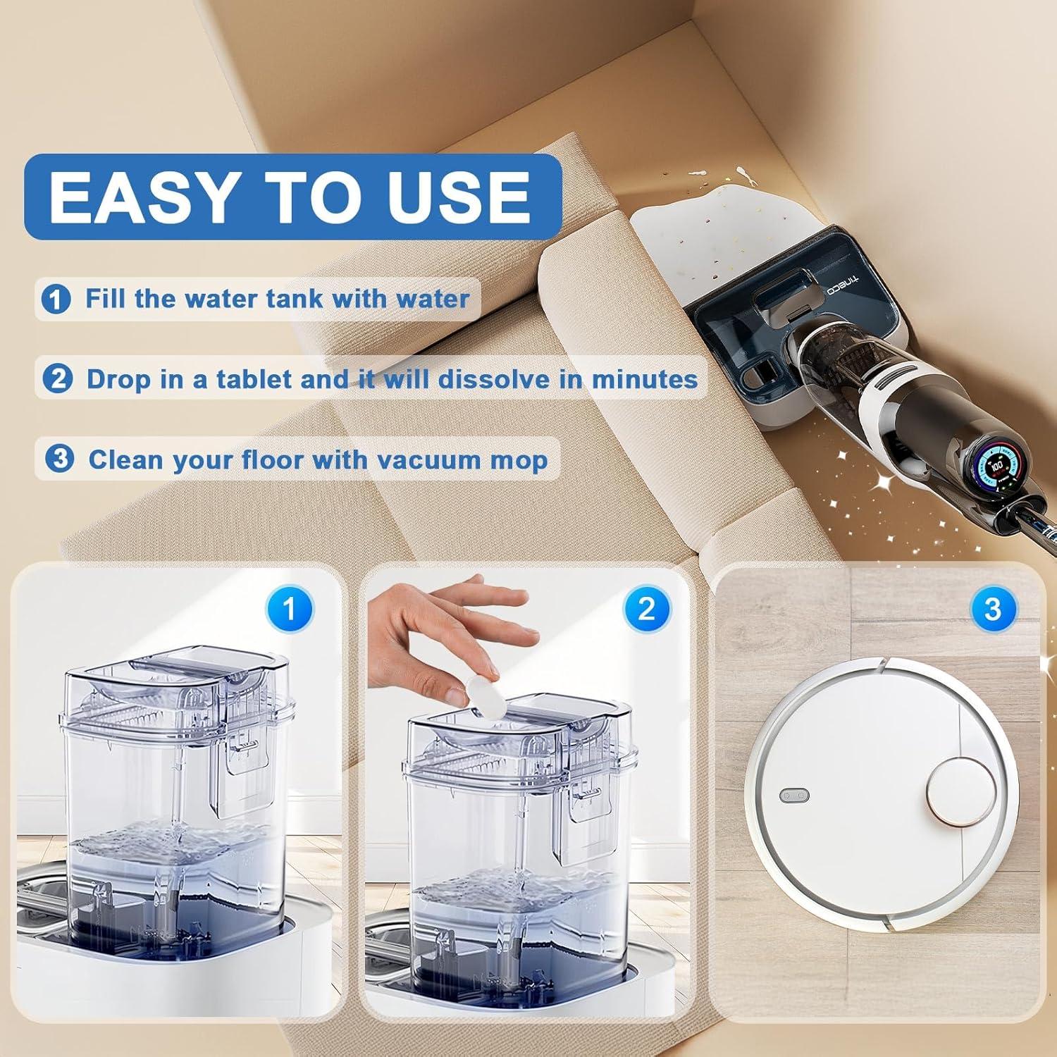 Tabletas de limpieza multi-superficie Yolandbuild 60 paquetes